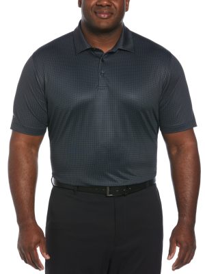 Big & Tall Chevron Foulard Print Golf Polo