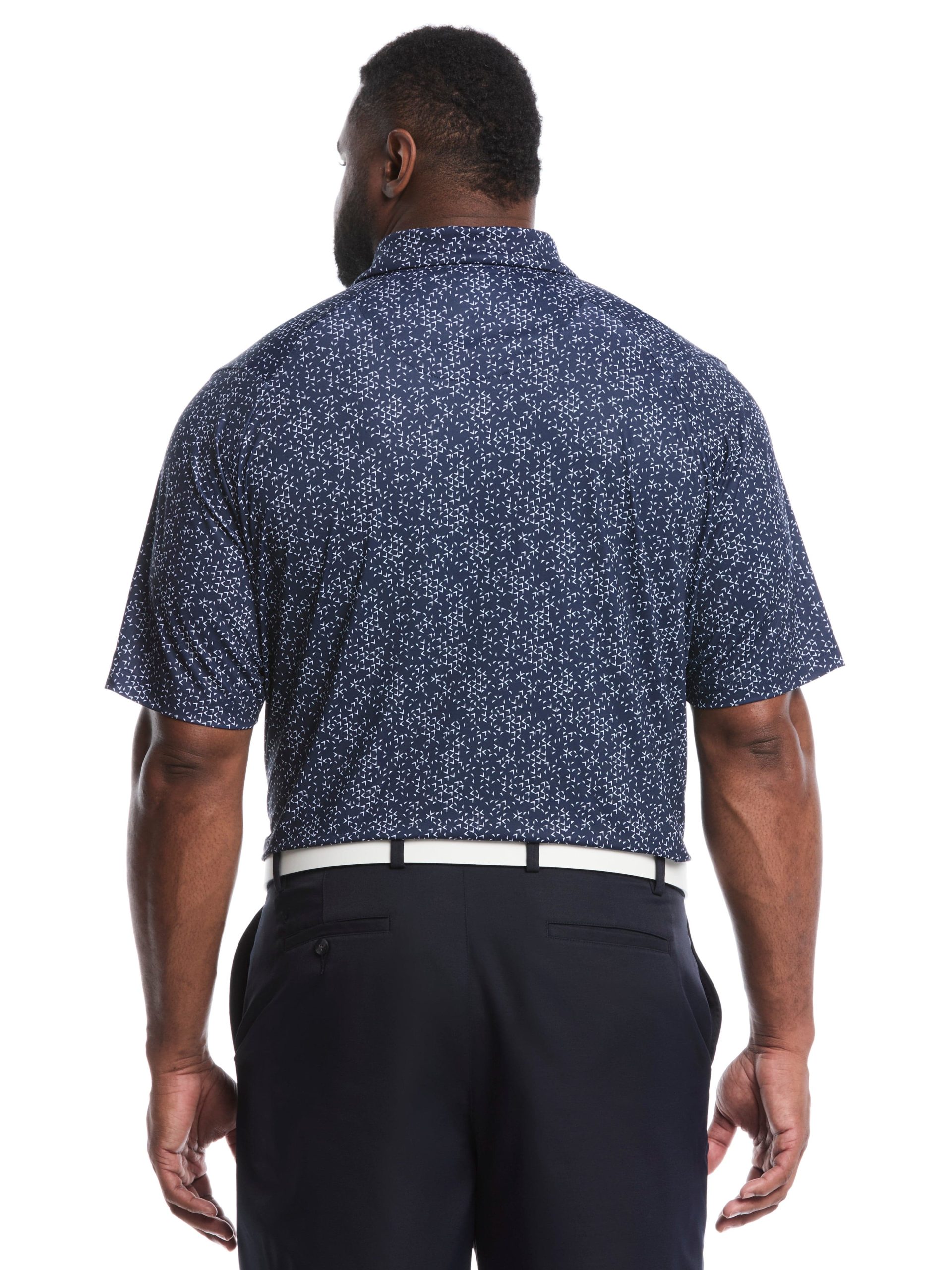Big & Tall Chevron Print Golf Polo - Image 10