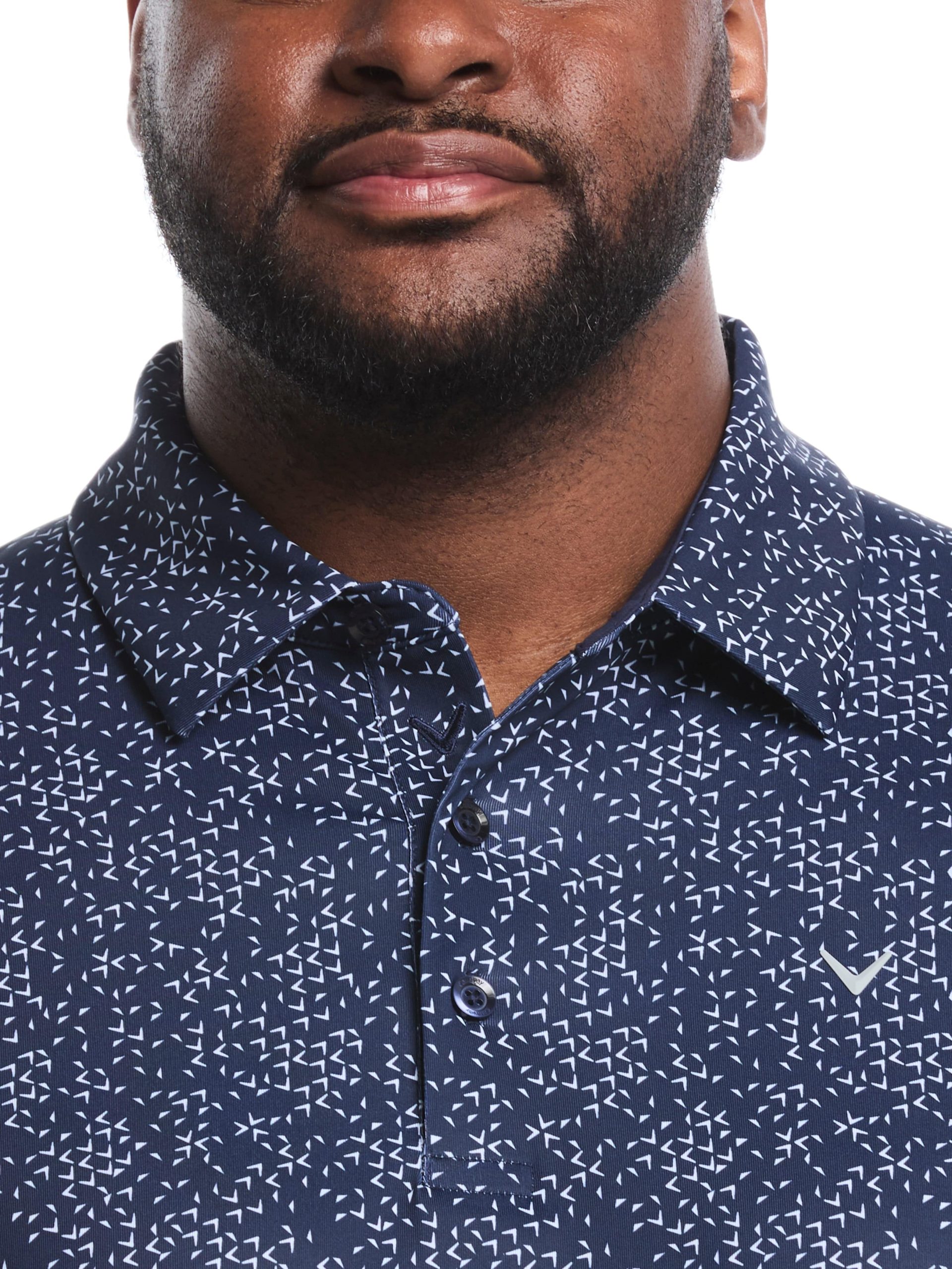 Big & Tall Chevron Print Golf Polo - Image 11