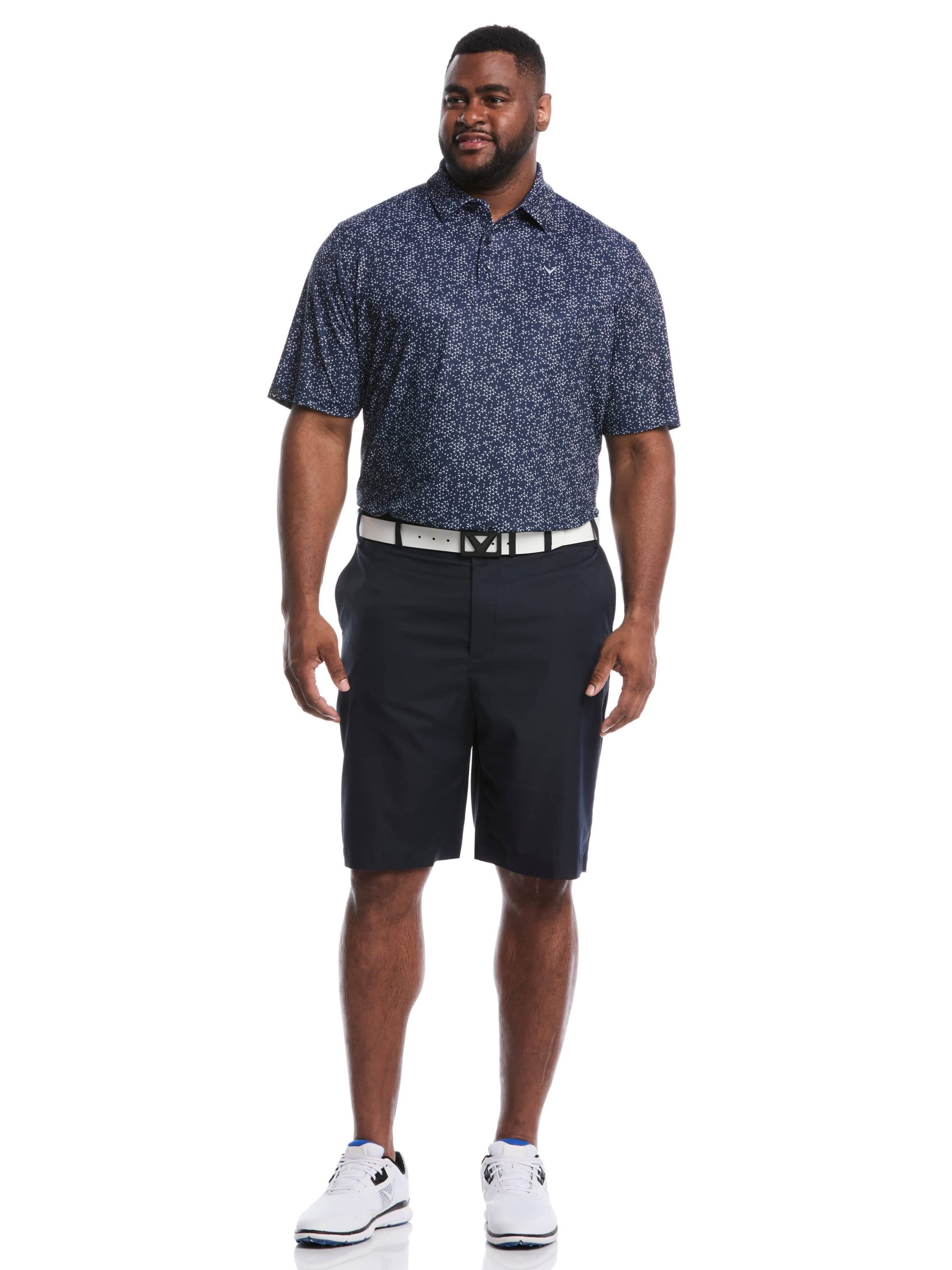 Big & Tall Chevron Print Golf Polo - Image 12