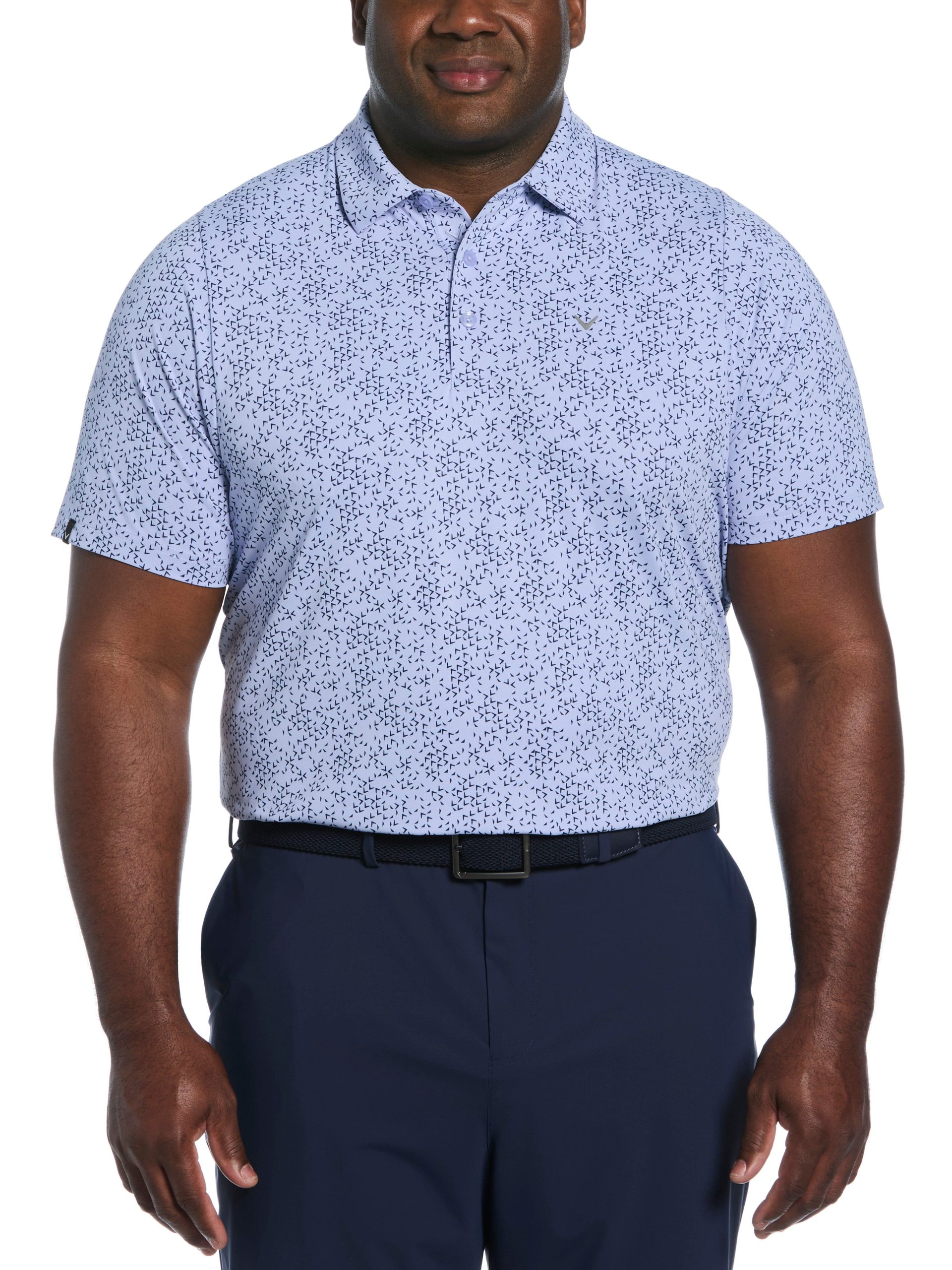 Big & Tall Chevron Print Golf Polo - Image 13