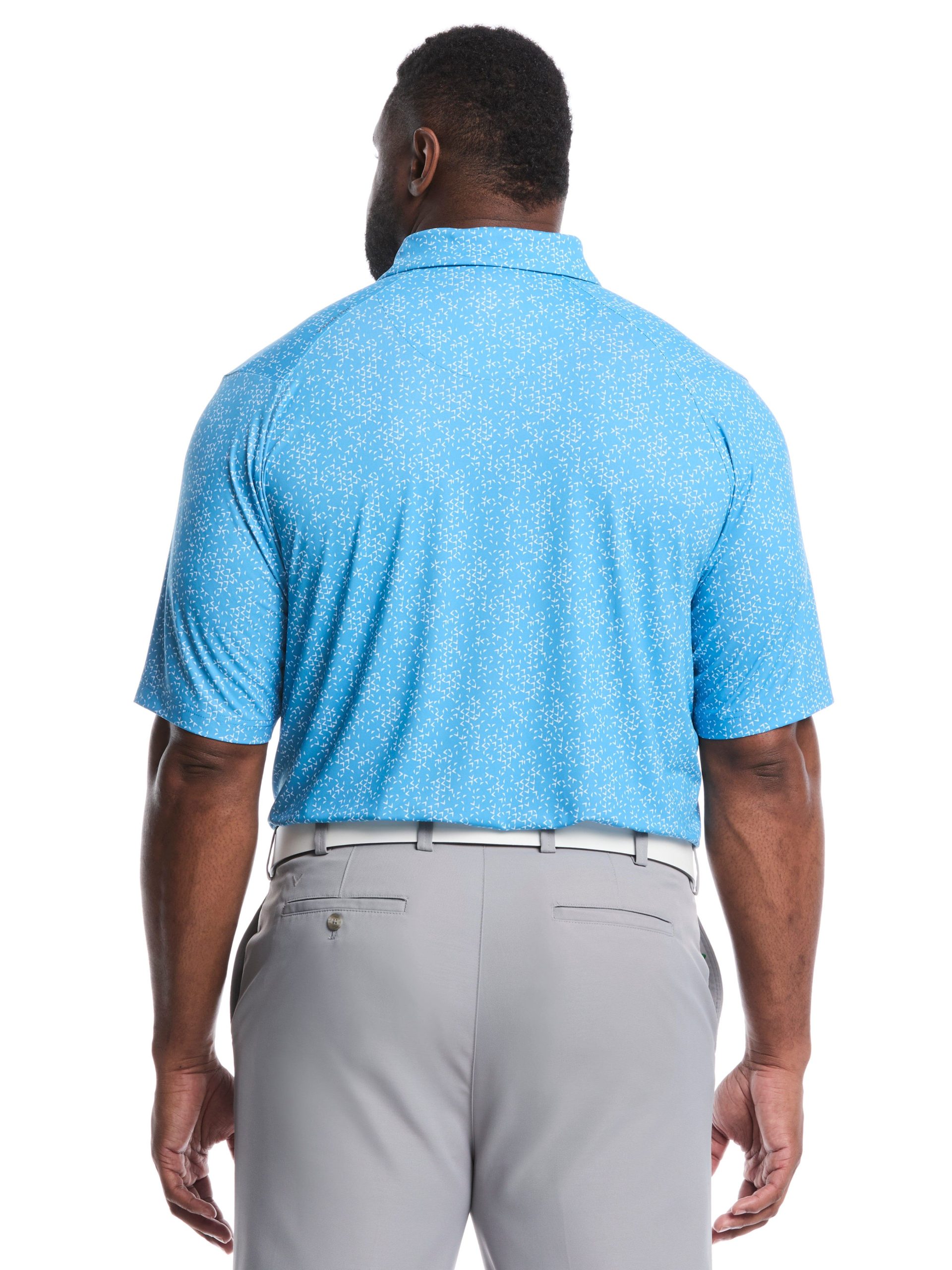Big & Tall Chevron Print Golf Polo - Image 2