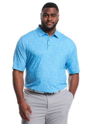 Big & Tall Chevron Print Golf Polo