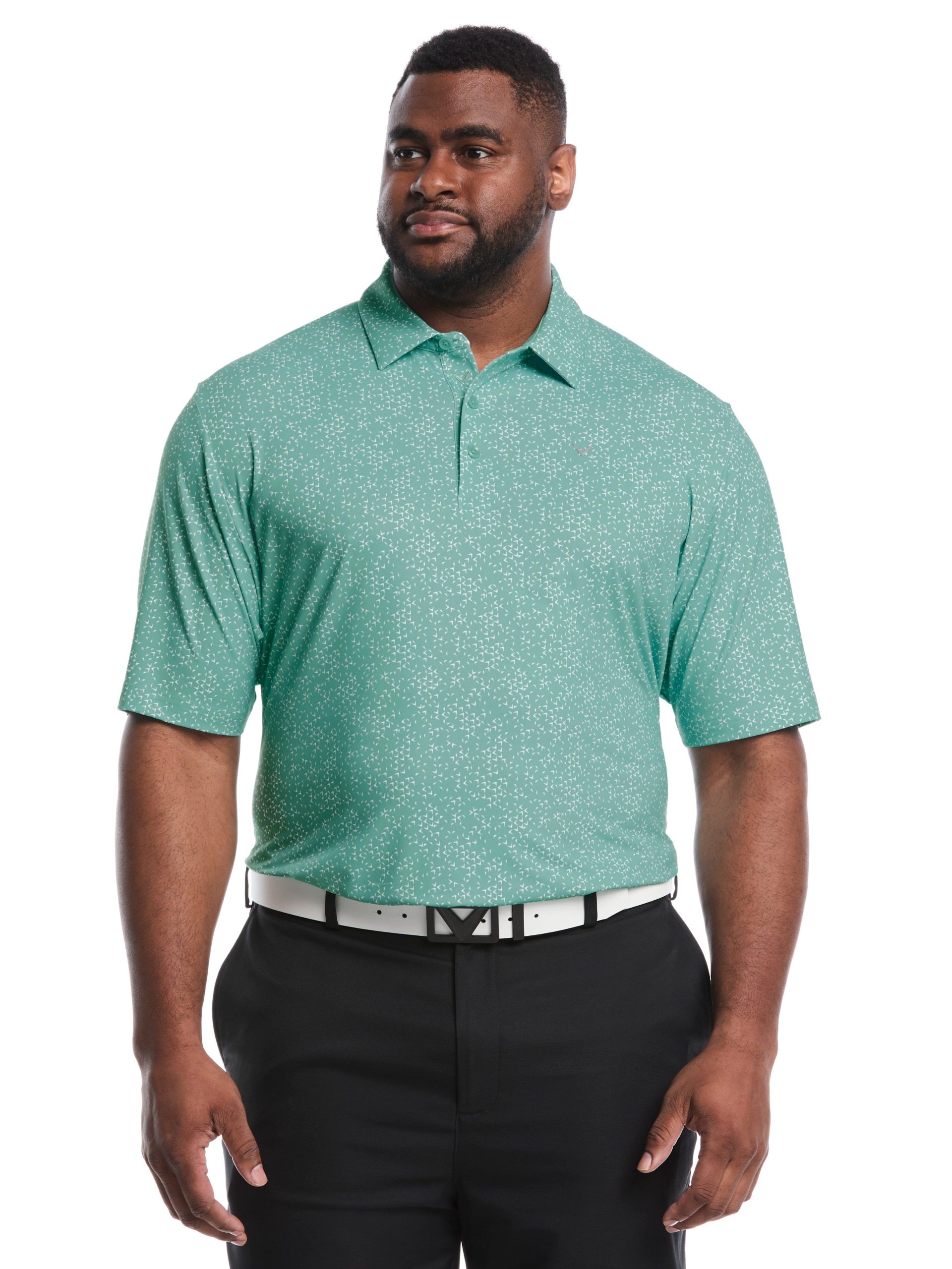 Big & Tall Chevron Print Golf Polo - Image 5