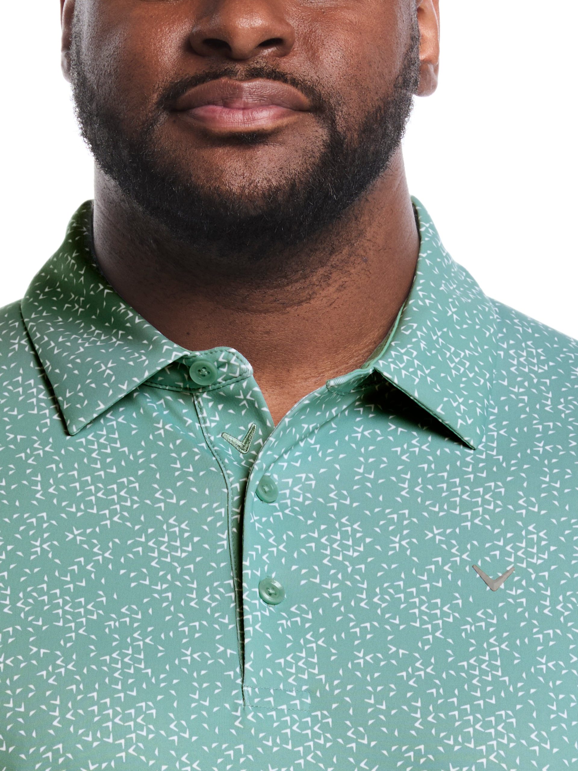 Big & Tall Chevron Print Golf Polo - Image 7