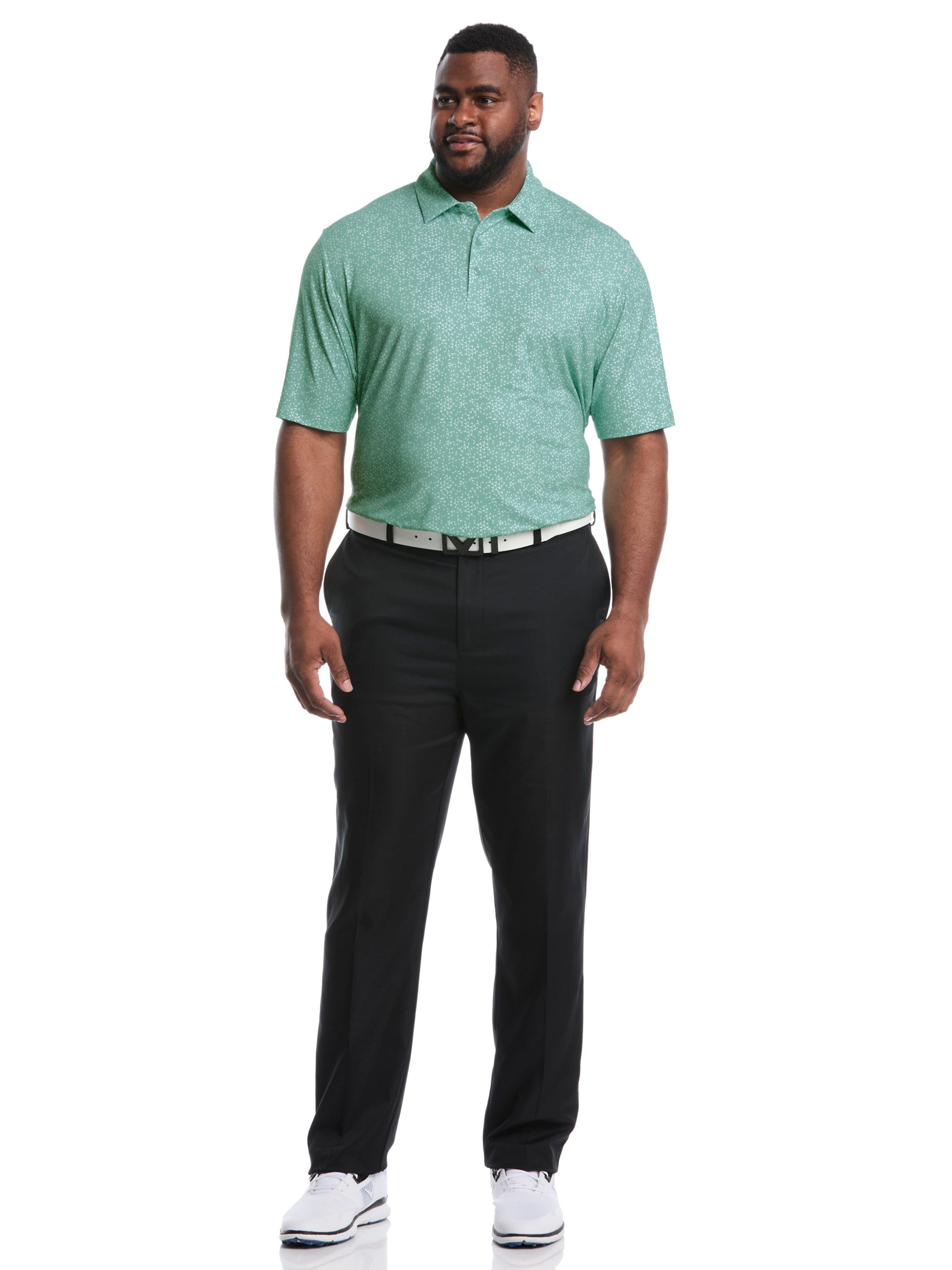 Big & Tall Chevron Print Golf Polo - Image 8