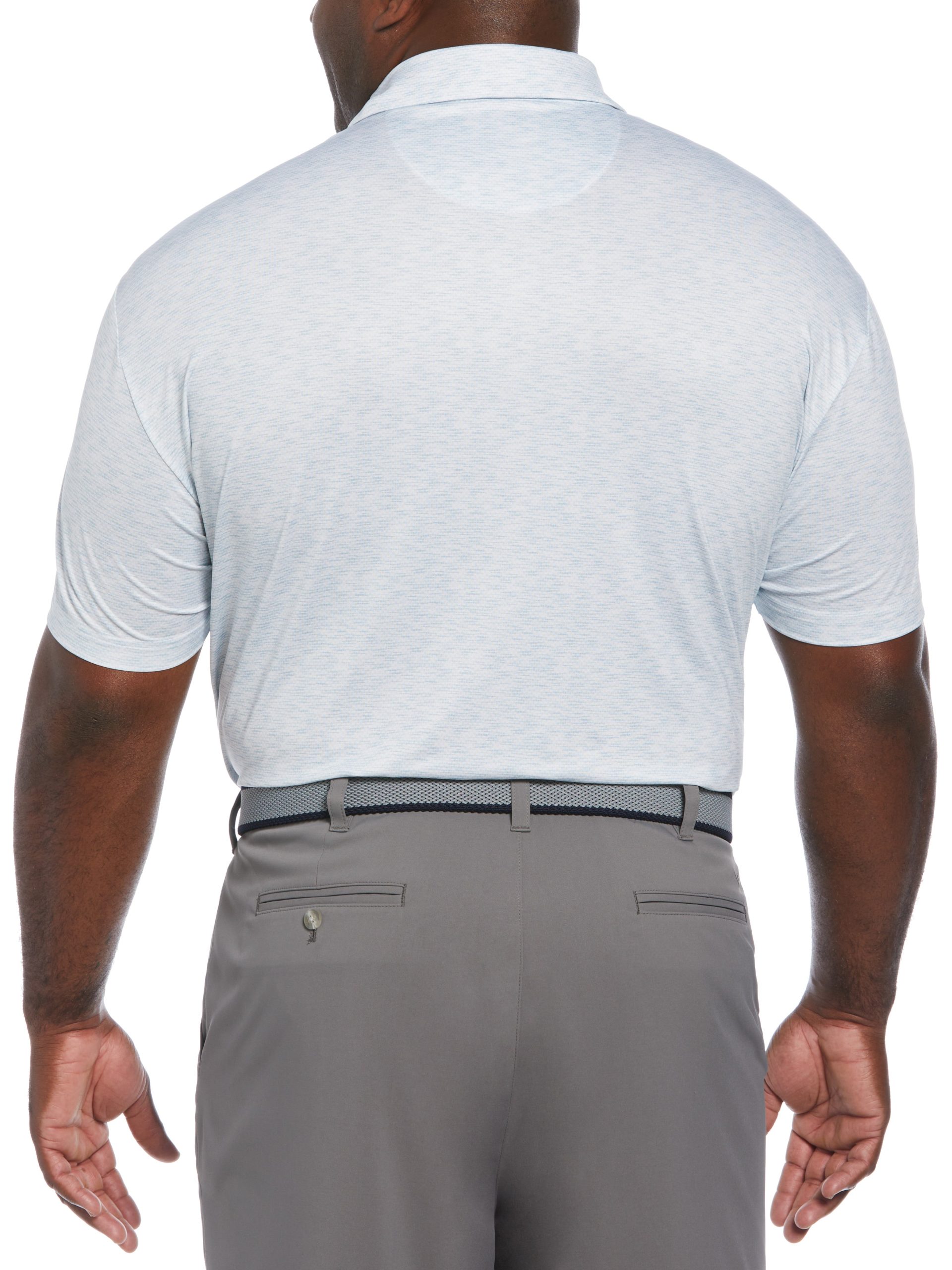 Big & Tall Color Block Pattern Golf Polo - Image 5