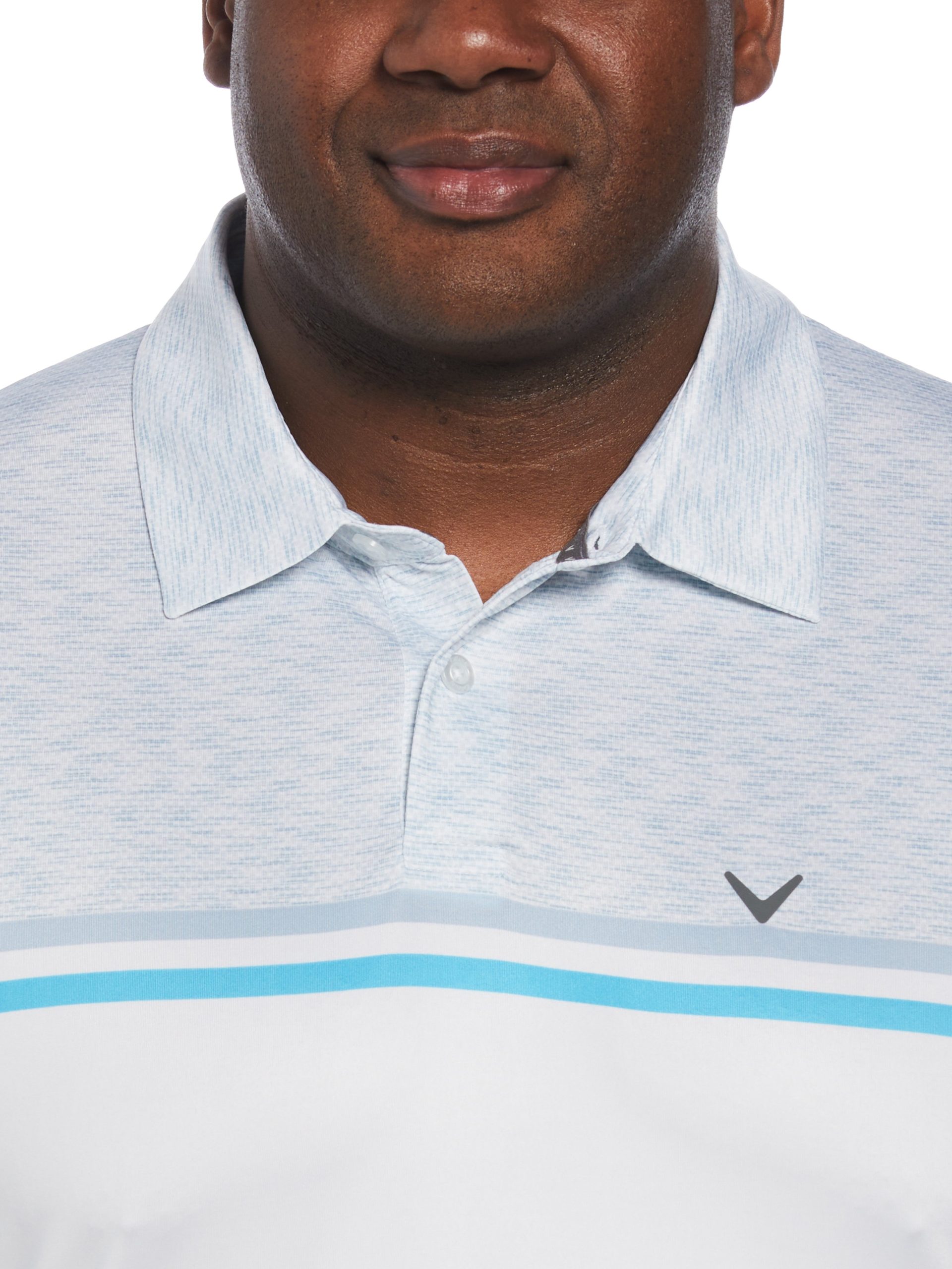 Big & Tall Color Block Pattern Golf Polo - Image 6