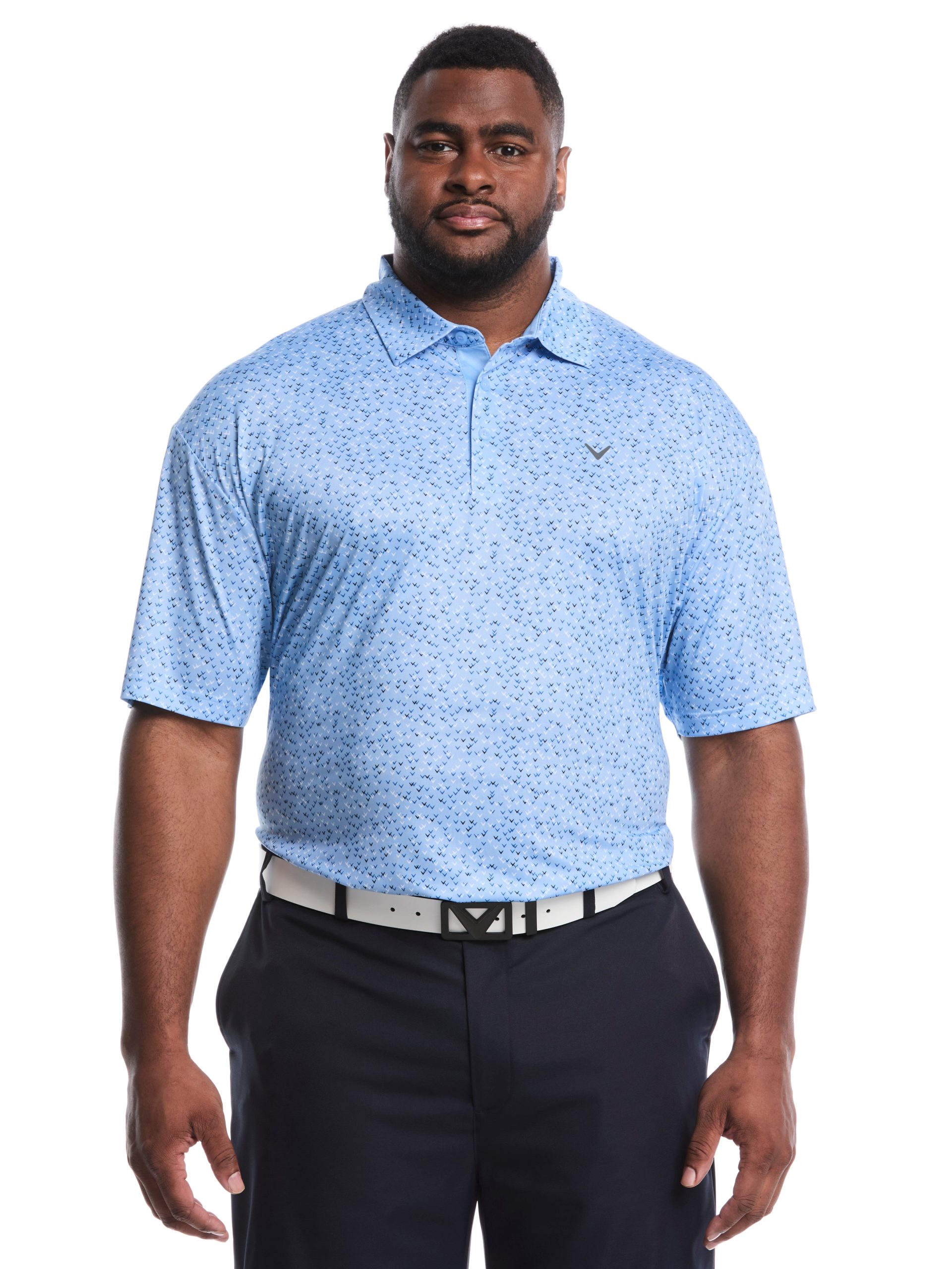 Big & Tall Confetti Chevron All Over Polo