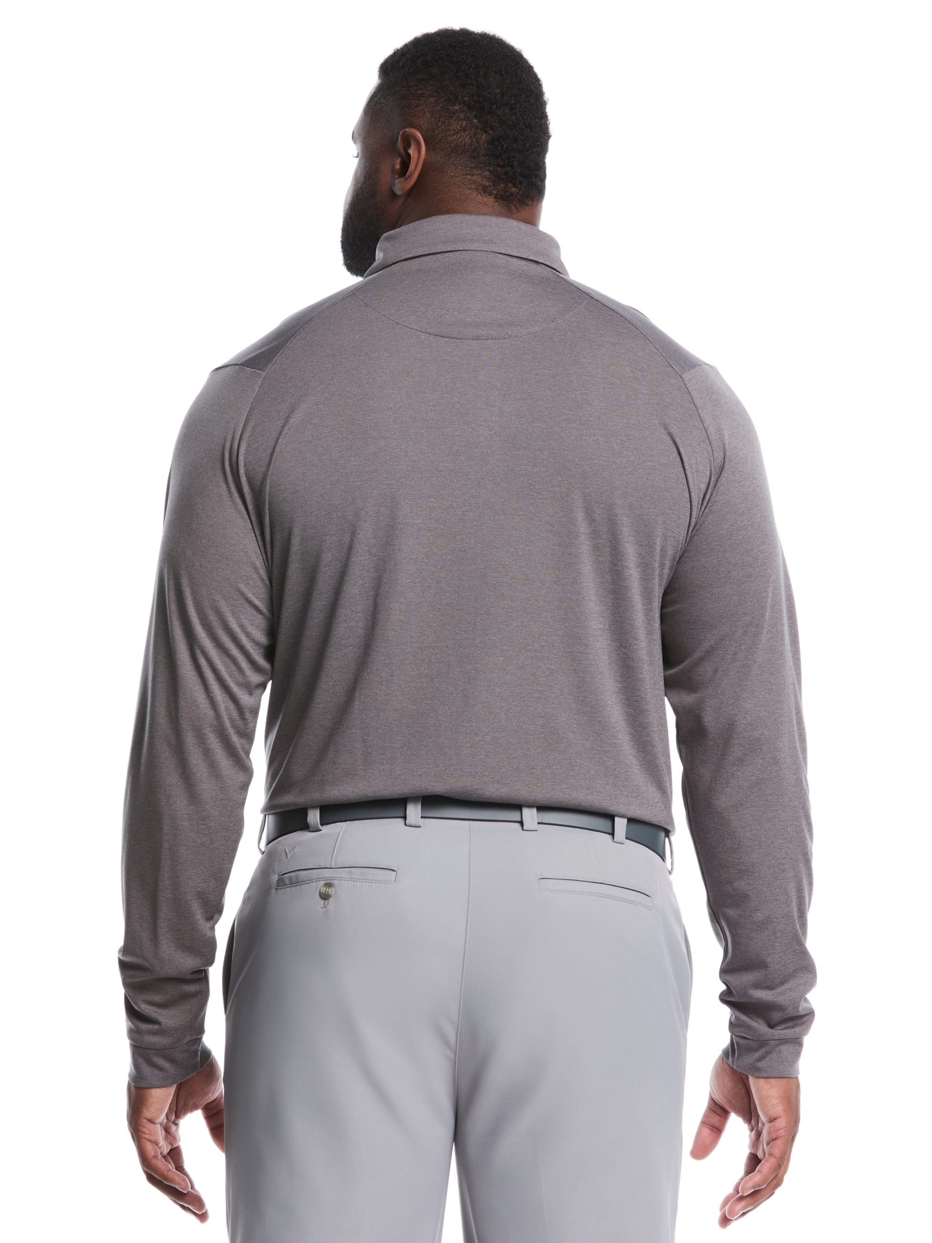 Big & Tall Swing Tech? Essential Long Sleeve Polo - Image 2