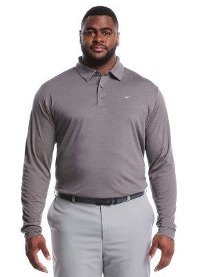Big & Tall Swing Tech? Essential Long Sleeve Polo