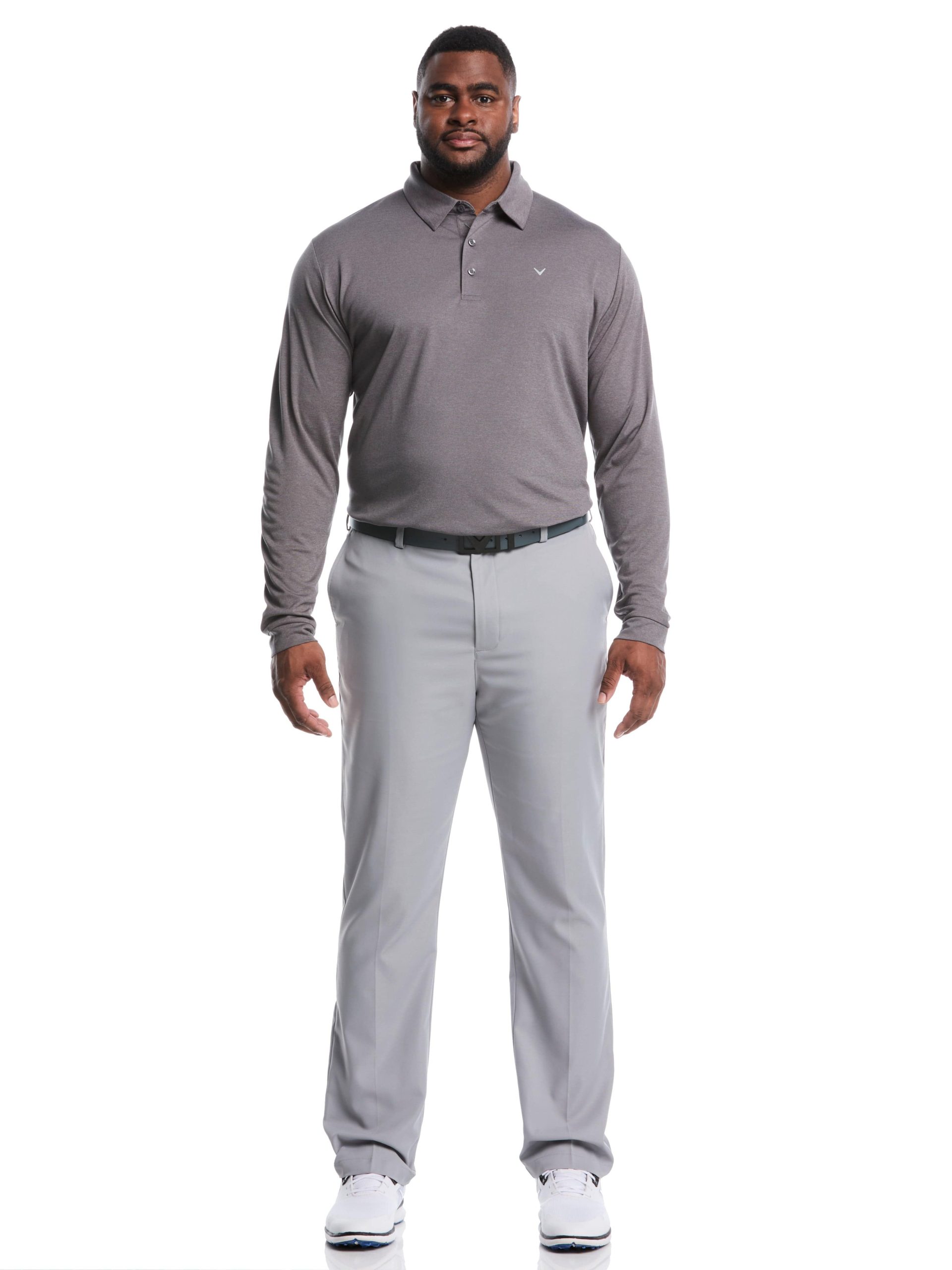 Big & Tall Swing Tech? Essential Long Sleeve Polo - Image 4