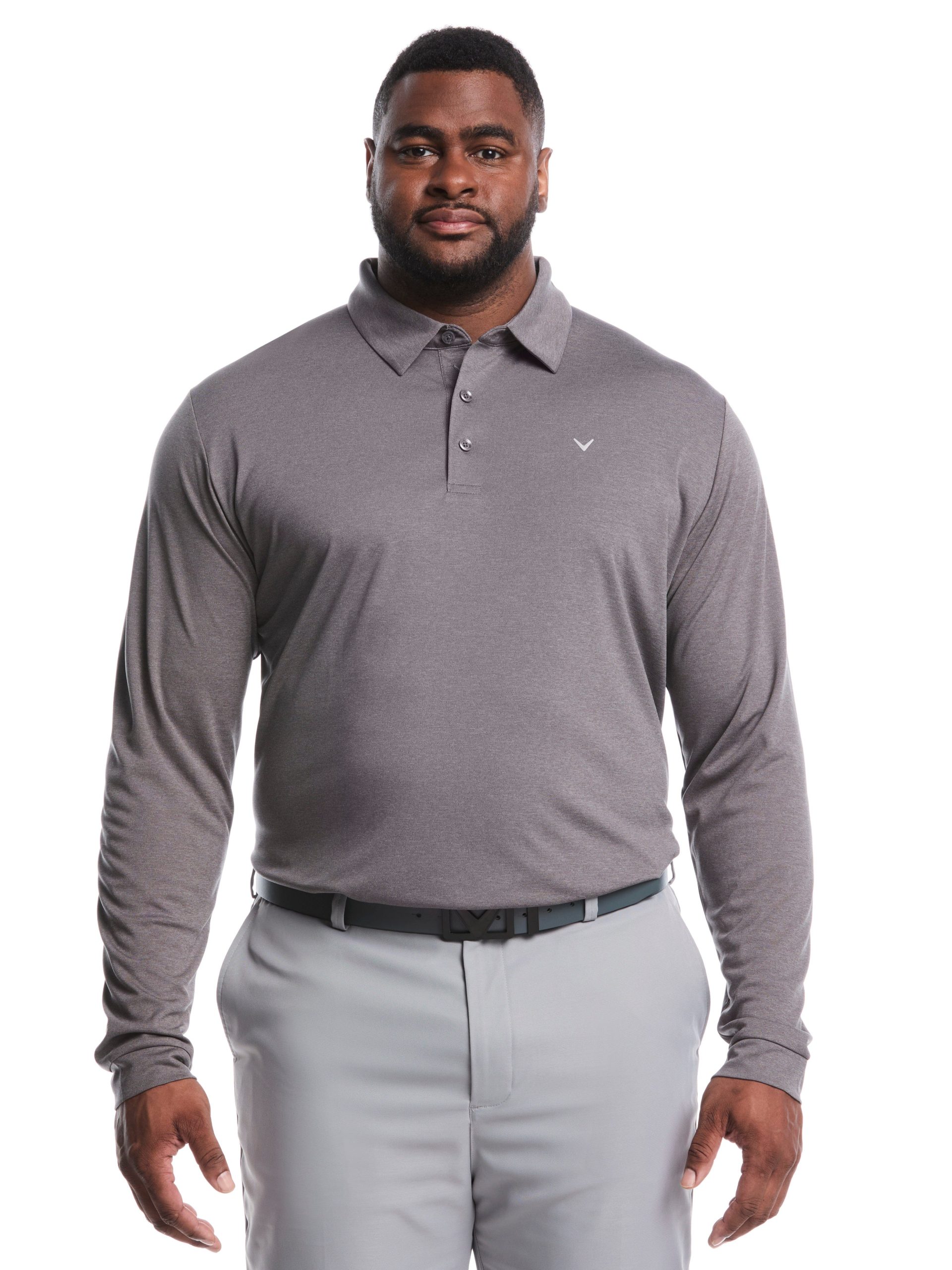 Big & Tall Swing Tech? Essential Long Sleeve Polo