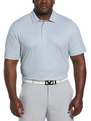 Big & Tall Trademark Print Golf Polo