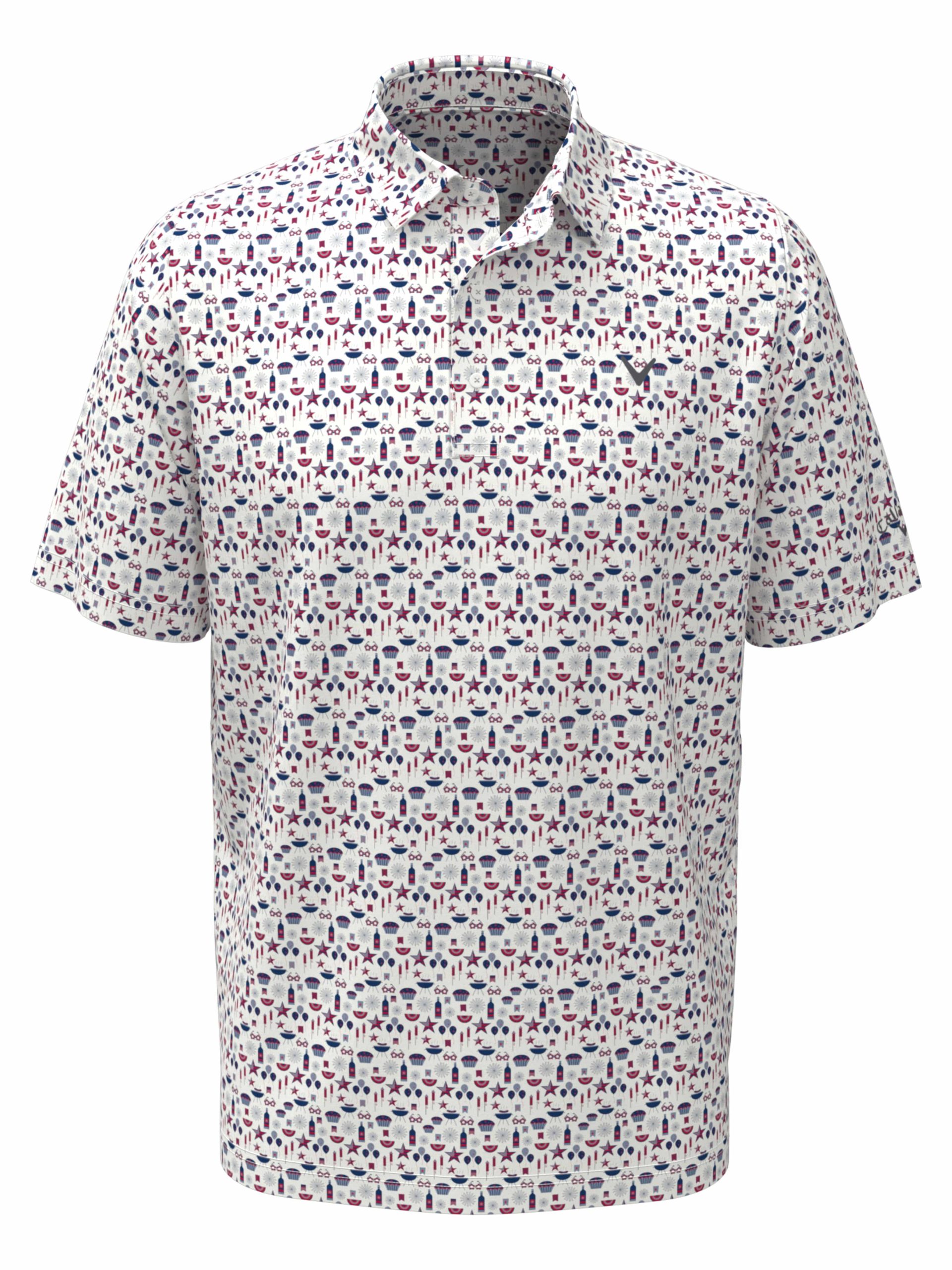 Boys Americana Print Polo - Image 4