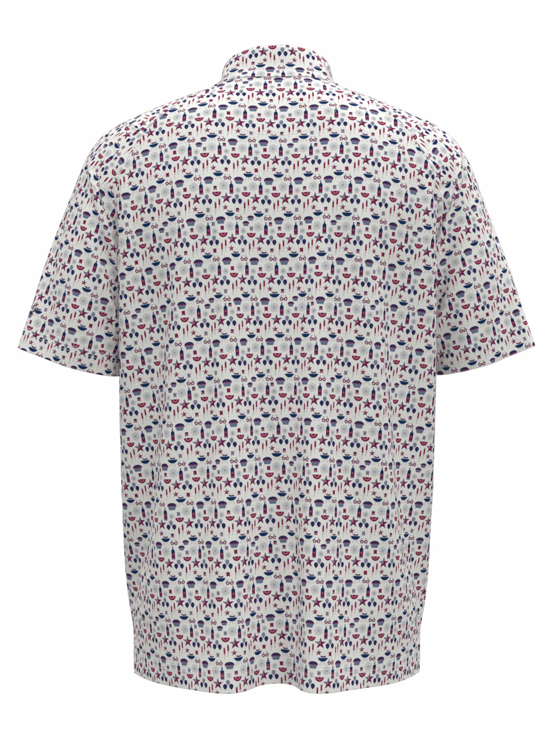 Boys Americana Print Polo - Image 5