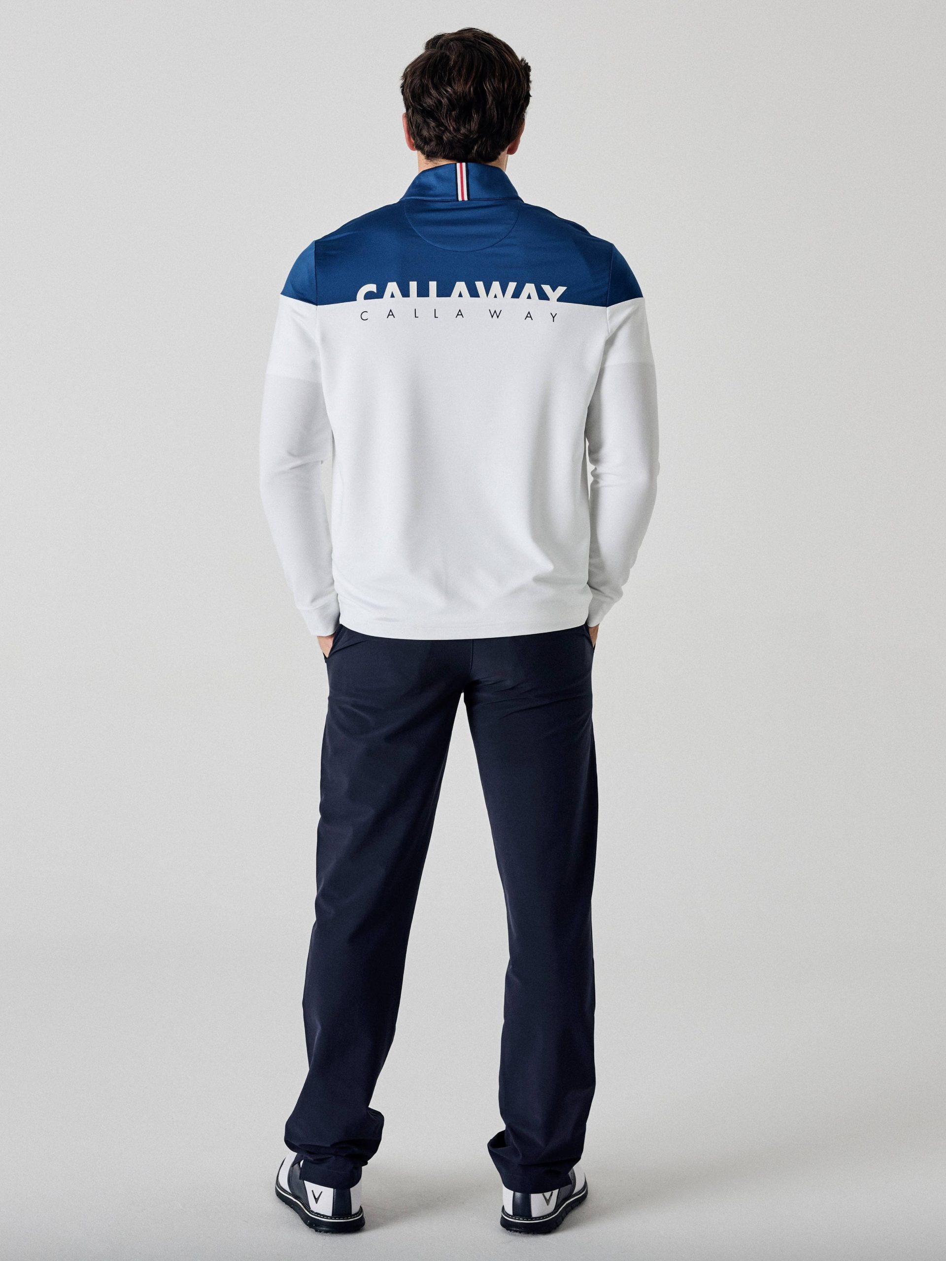 Callaway Legacy Collection? Mens Logo Block Quarter Zip Golf Sweater - Image 3