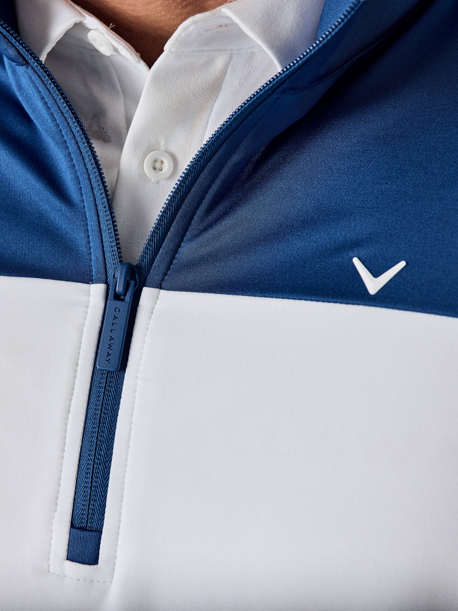 Callaway Legacy Collection? Mens Logo Block Quarter Zip Golf Sweater - Image 5