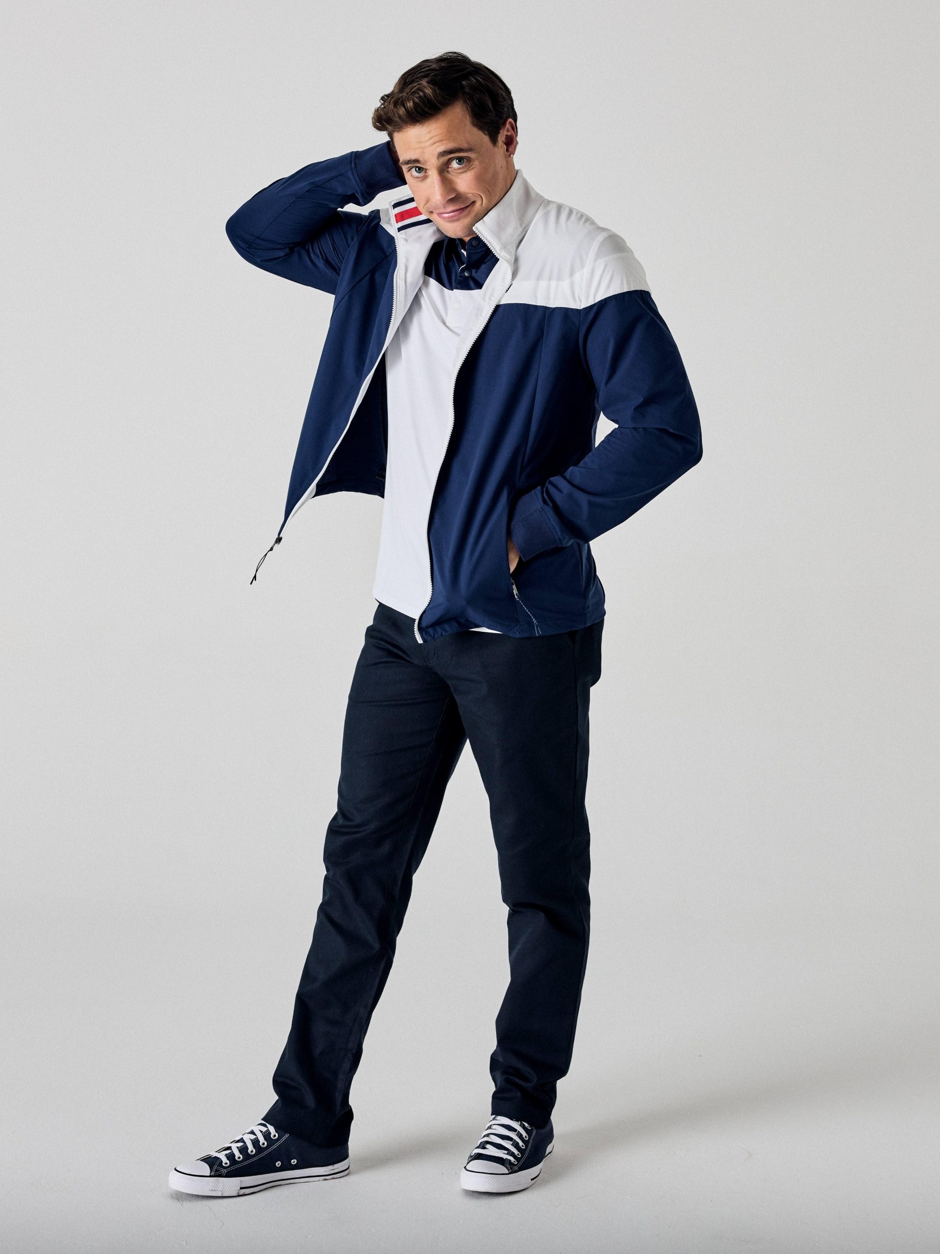 Callaway Legacy Collection? Mens Logo Color Block Golf Jacket - Image 5