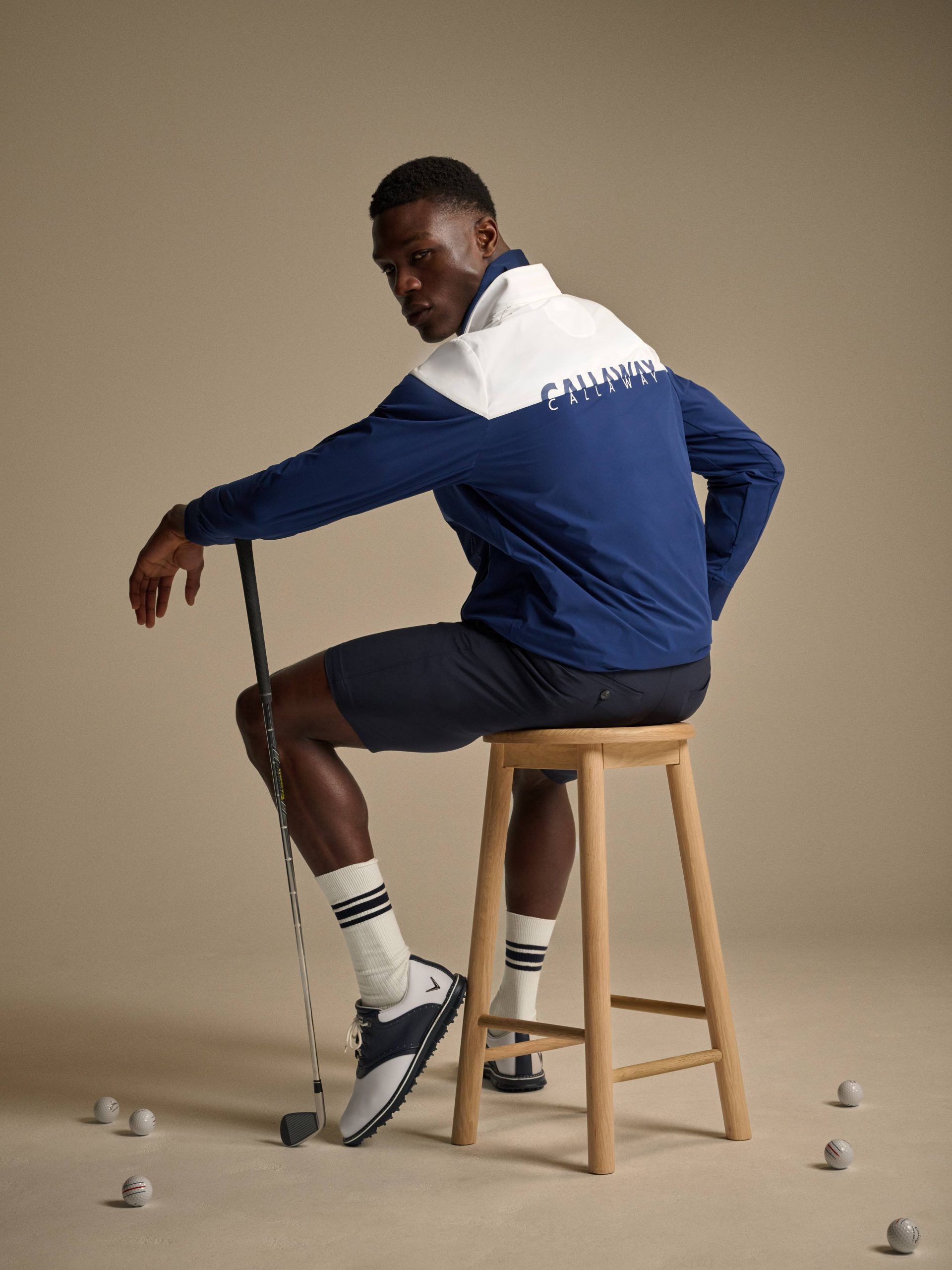 Callaway Legacy Collection? Mens Logo Color Block Golf Jacket - Image 6