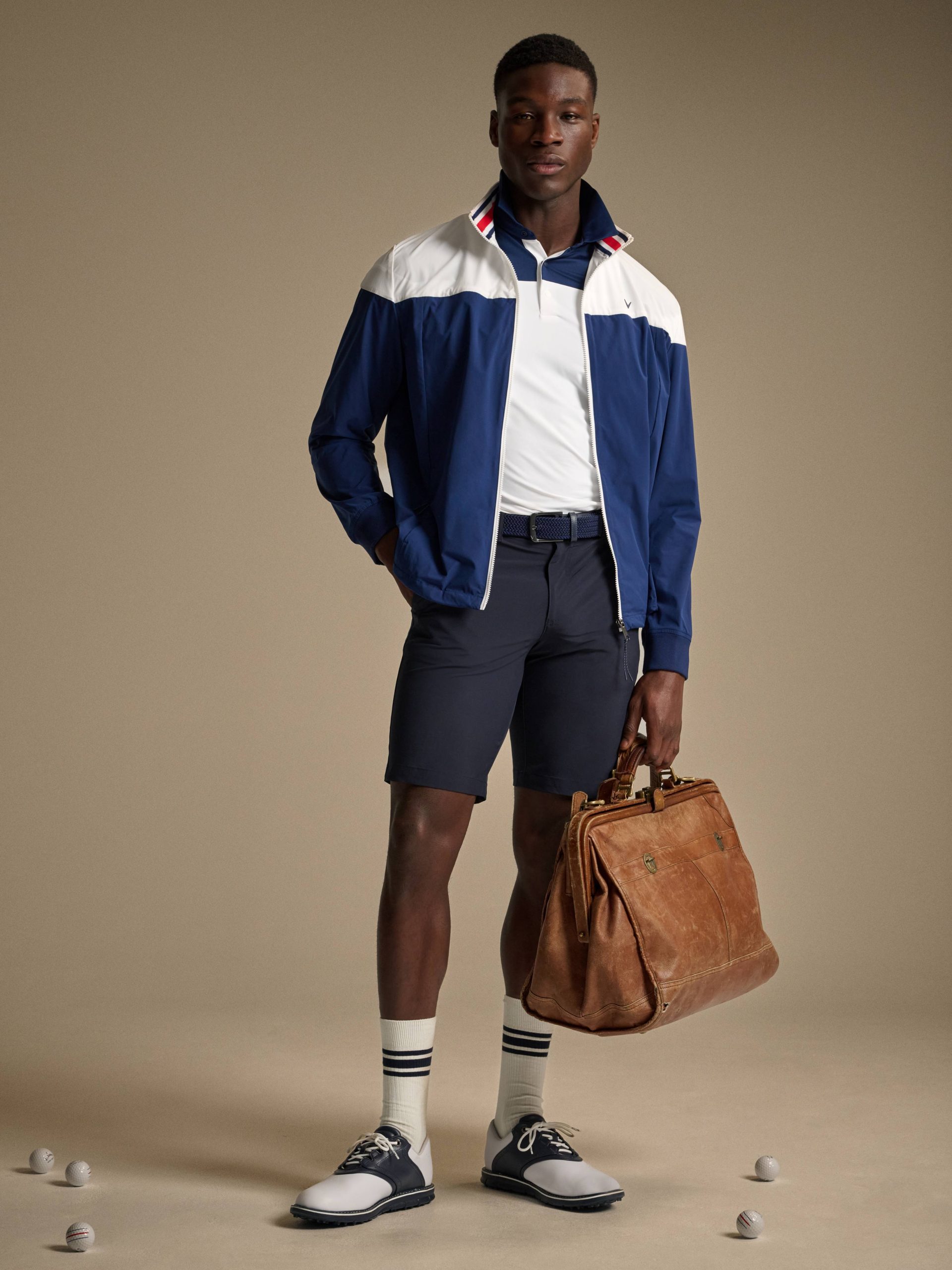 Callaway Legacy Collection? Mens Logo Color Block Golf Jacket - Image 7