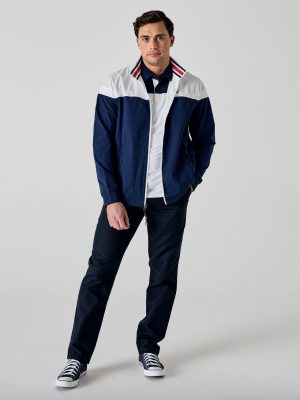 Callaway Legacy Collection? Mens Logo Color Block Golf Jacket