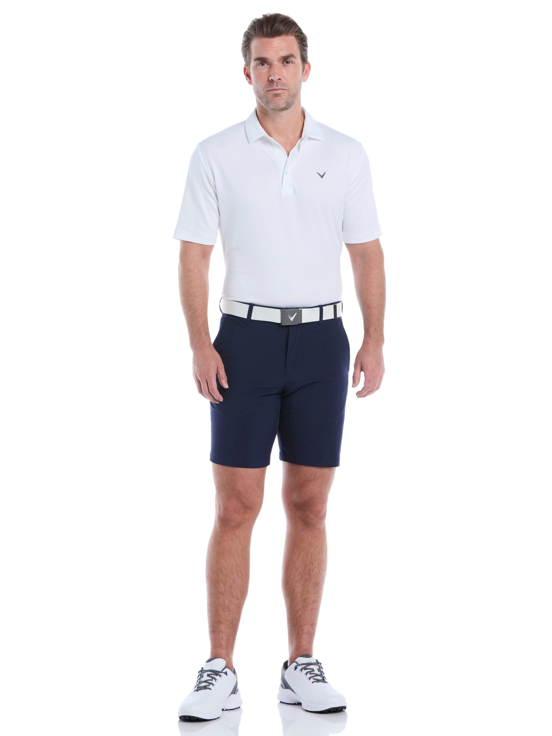 Mens 9 Flat Front Solid Golf Short - Image 4