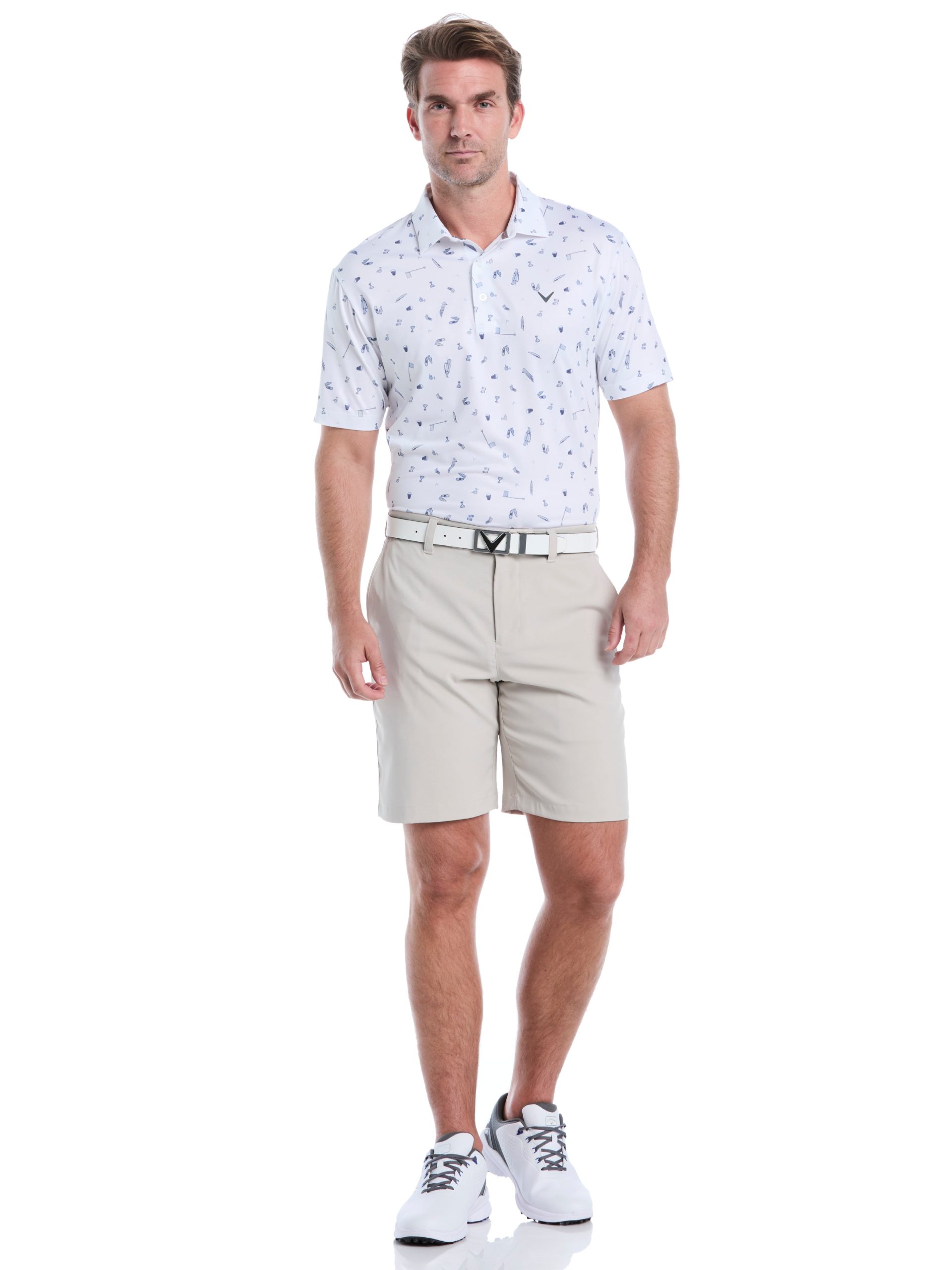 Mens All Over Tee Time Print Polo - Image 5