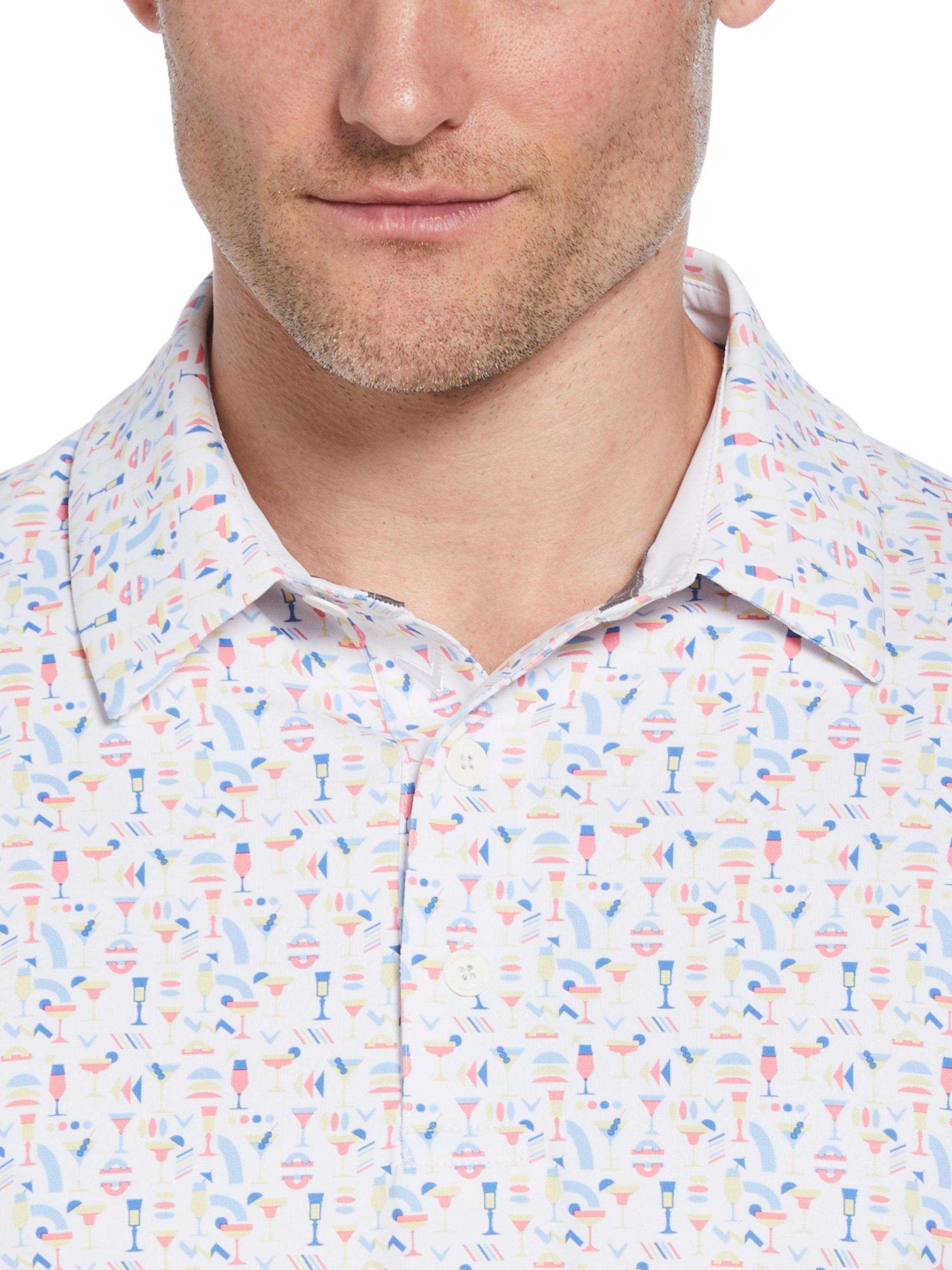 Mens Cocktail Print Polo - Image 3