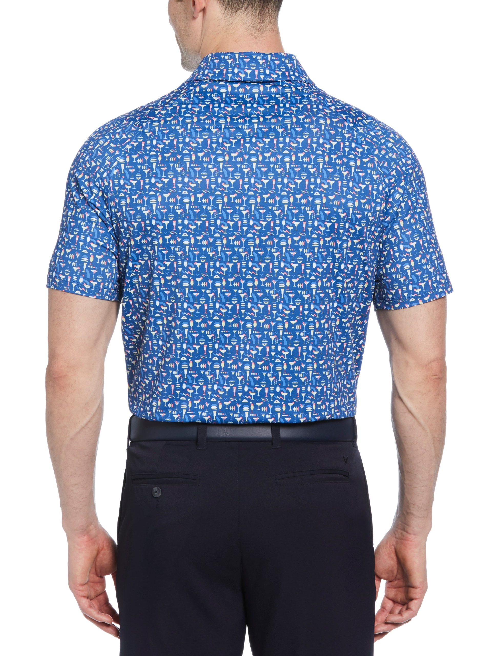 Mens Cocktail Print Polo - Image 5