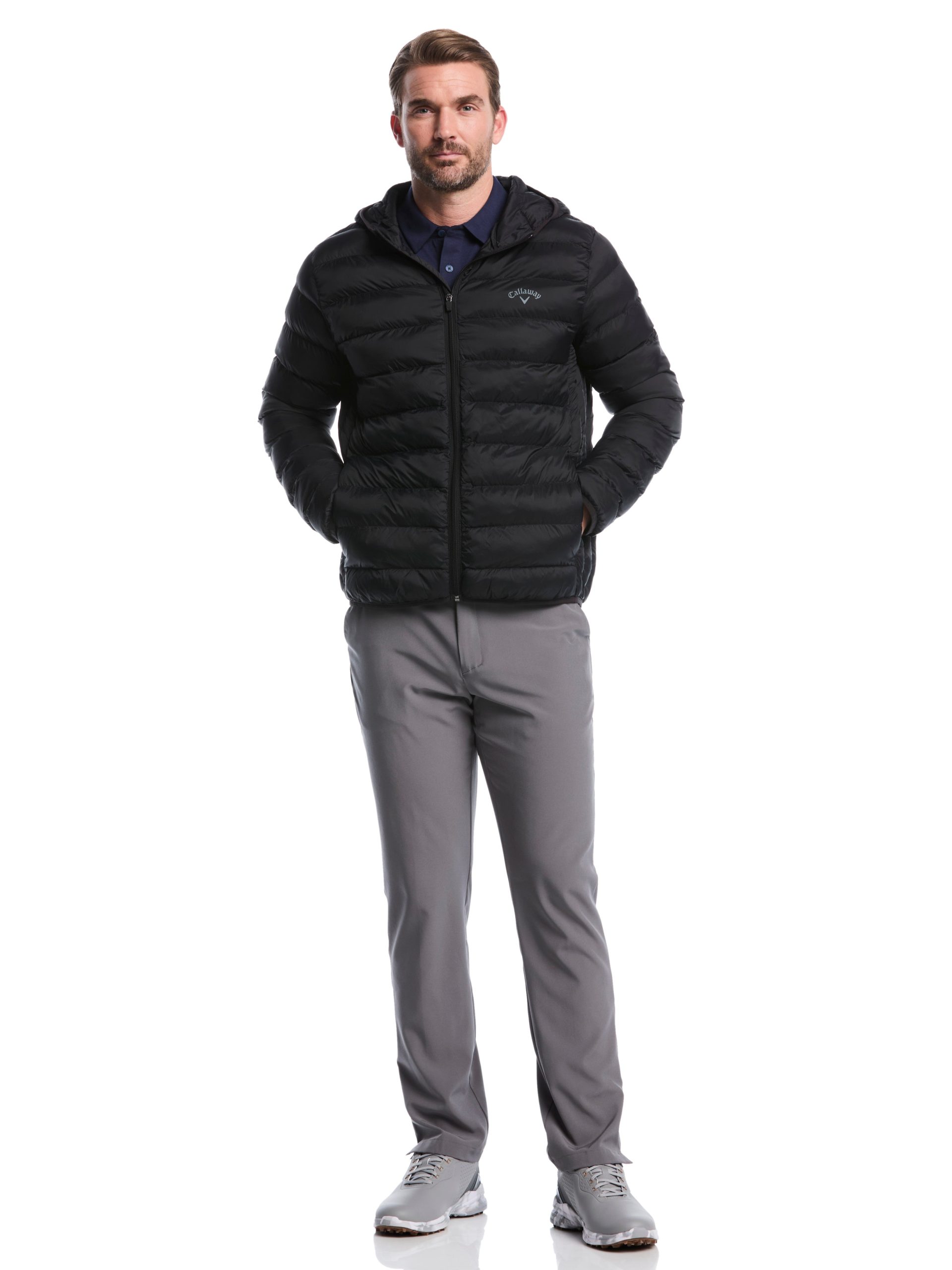 Mens Faux Down Puffer Jacket - Image 12