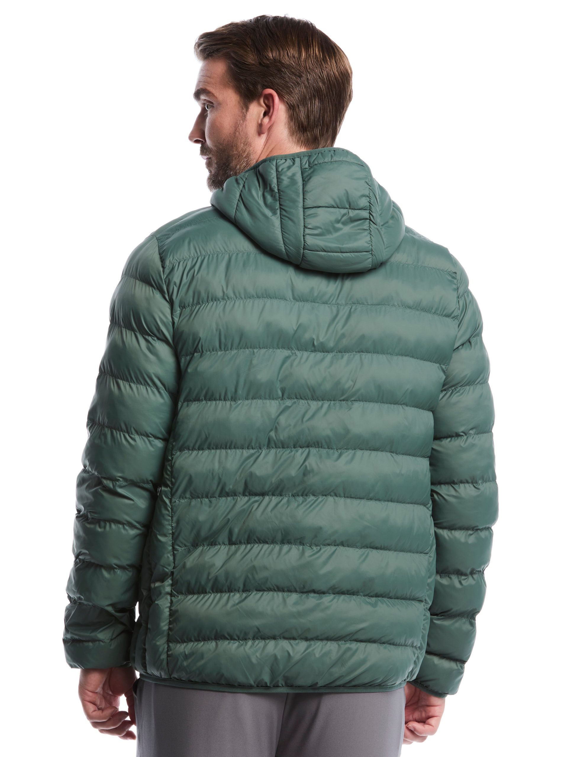 Mens Faux Down Puffer Jacket - Image 2