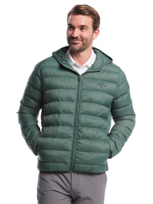 Mens Faux Down Puffer Jacket
