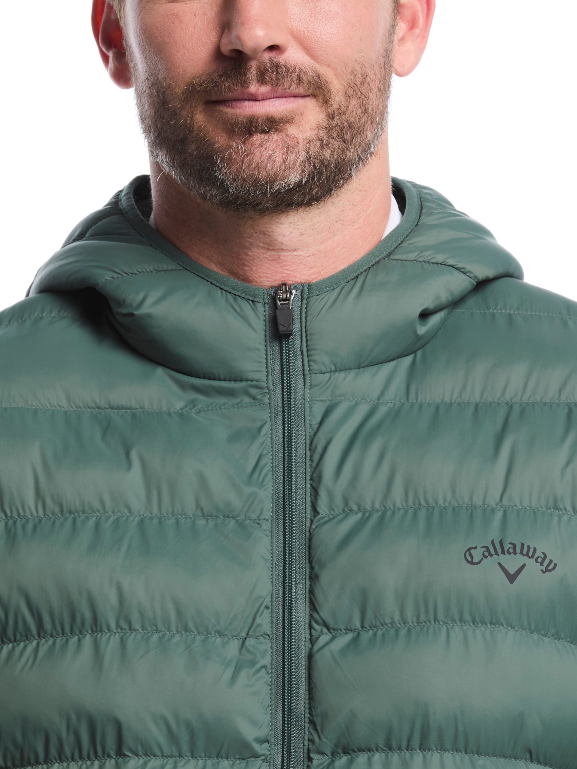 Mens Faux Down Puffer Jacket - Image 3
