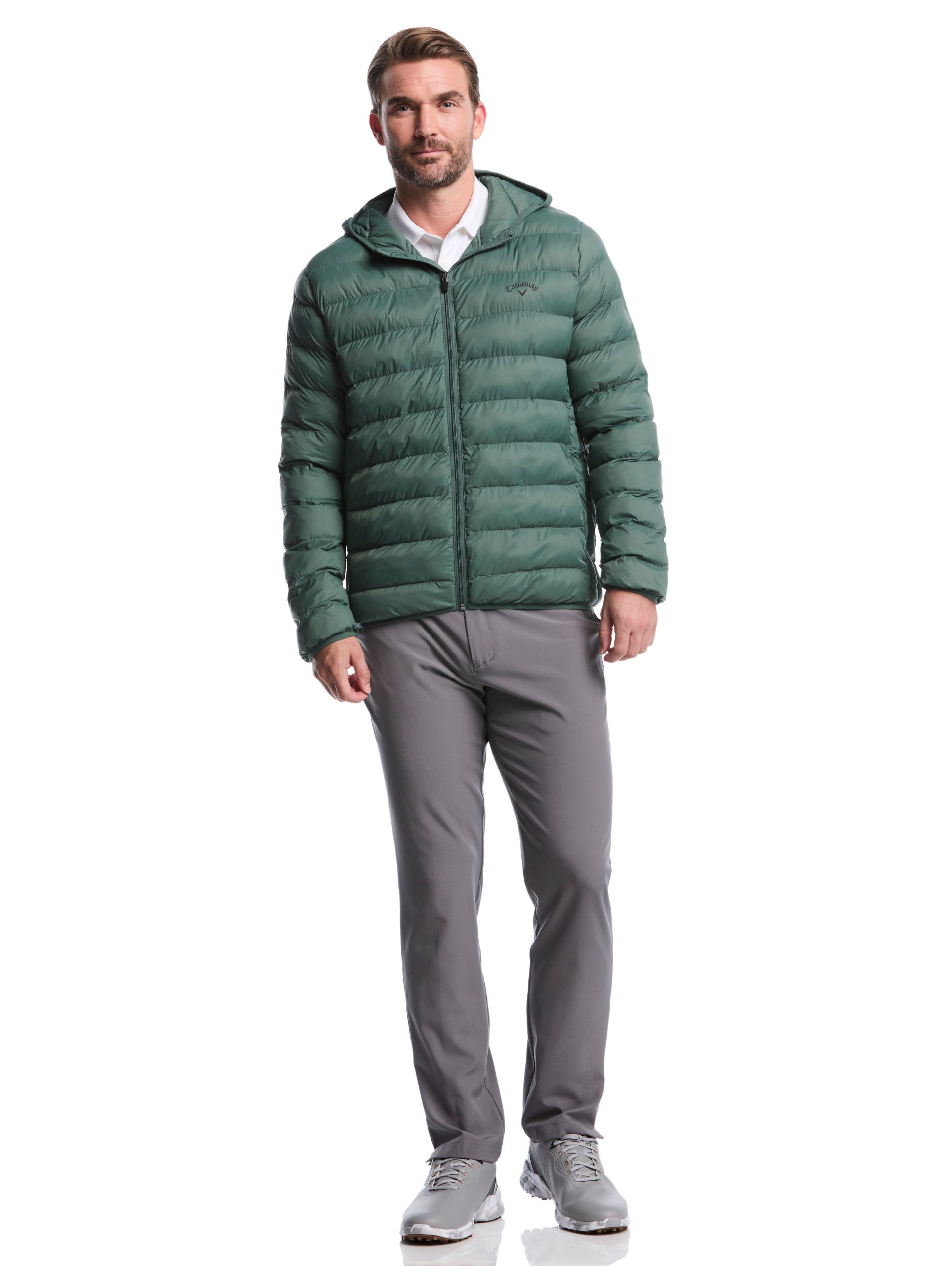 Mens Faux Down Puffer Jacket - Image 4