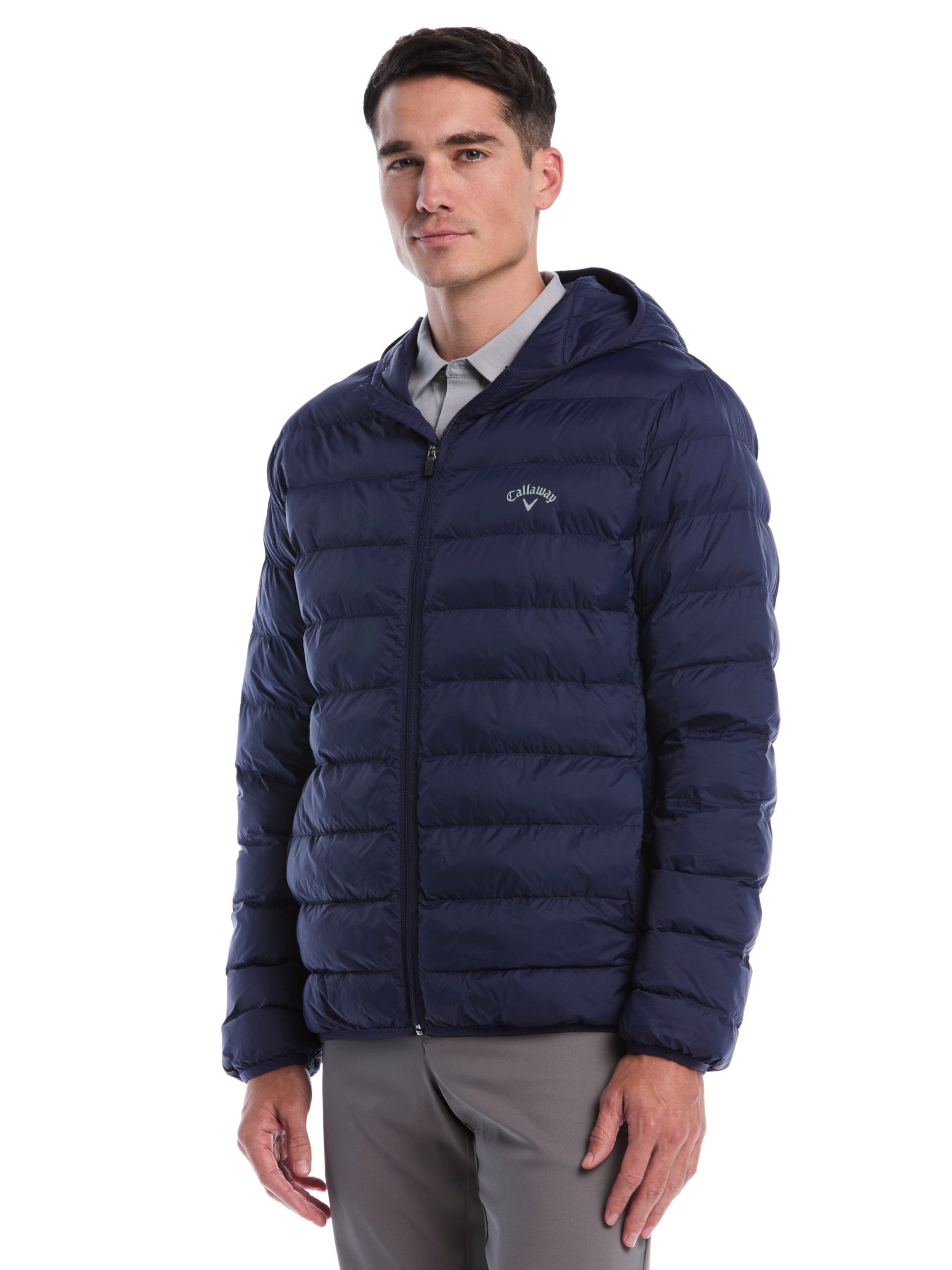 Mens Faux Down Puffer Jacket - Image 5