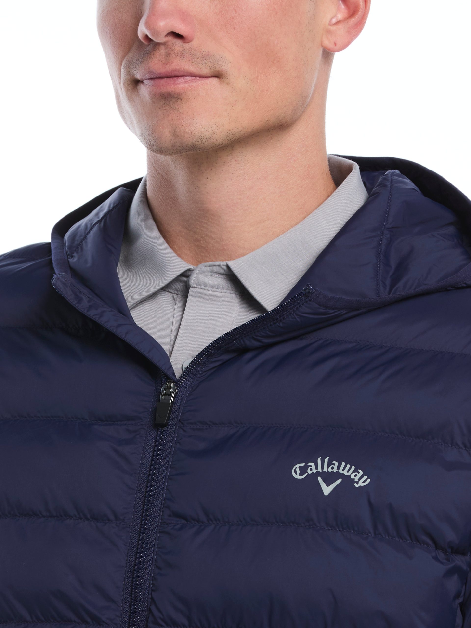Mens Faux Down Puffer Jacket - Image 7