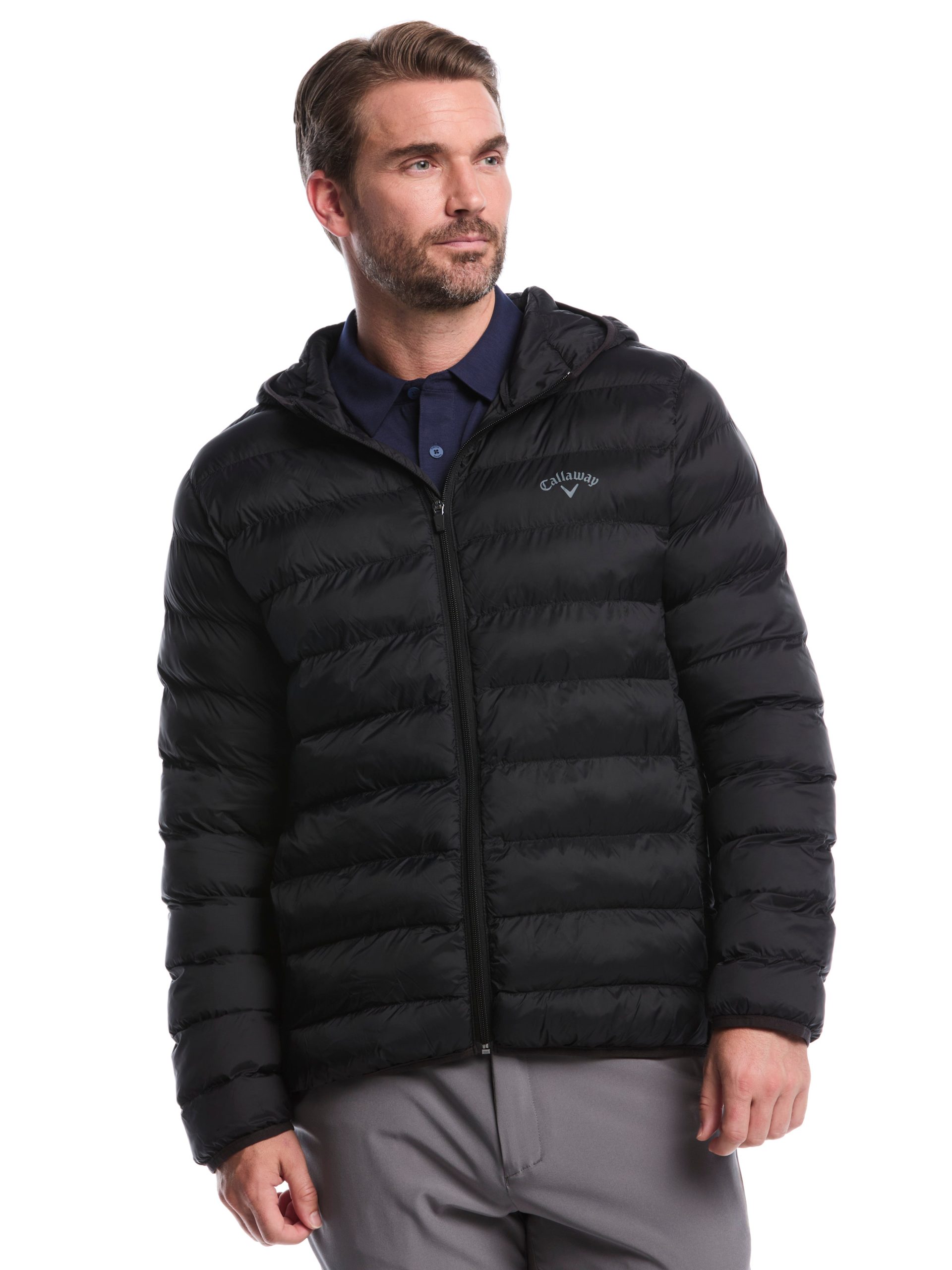 Mens Faux Down Puffer Jacket - Image 9