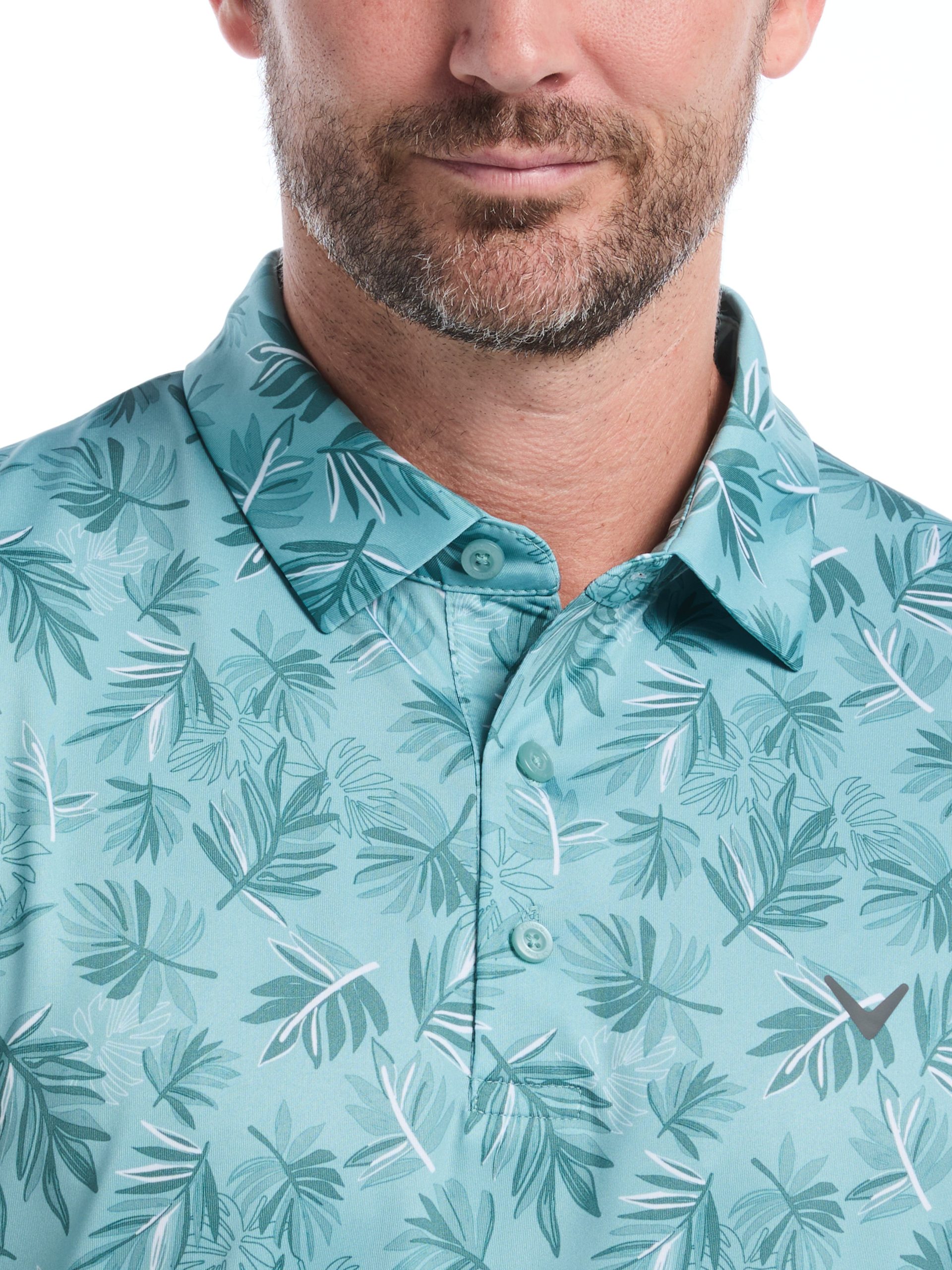 Mens Floral Polo - Image 3