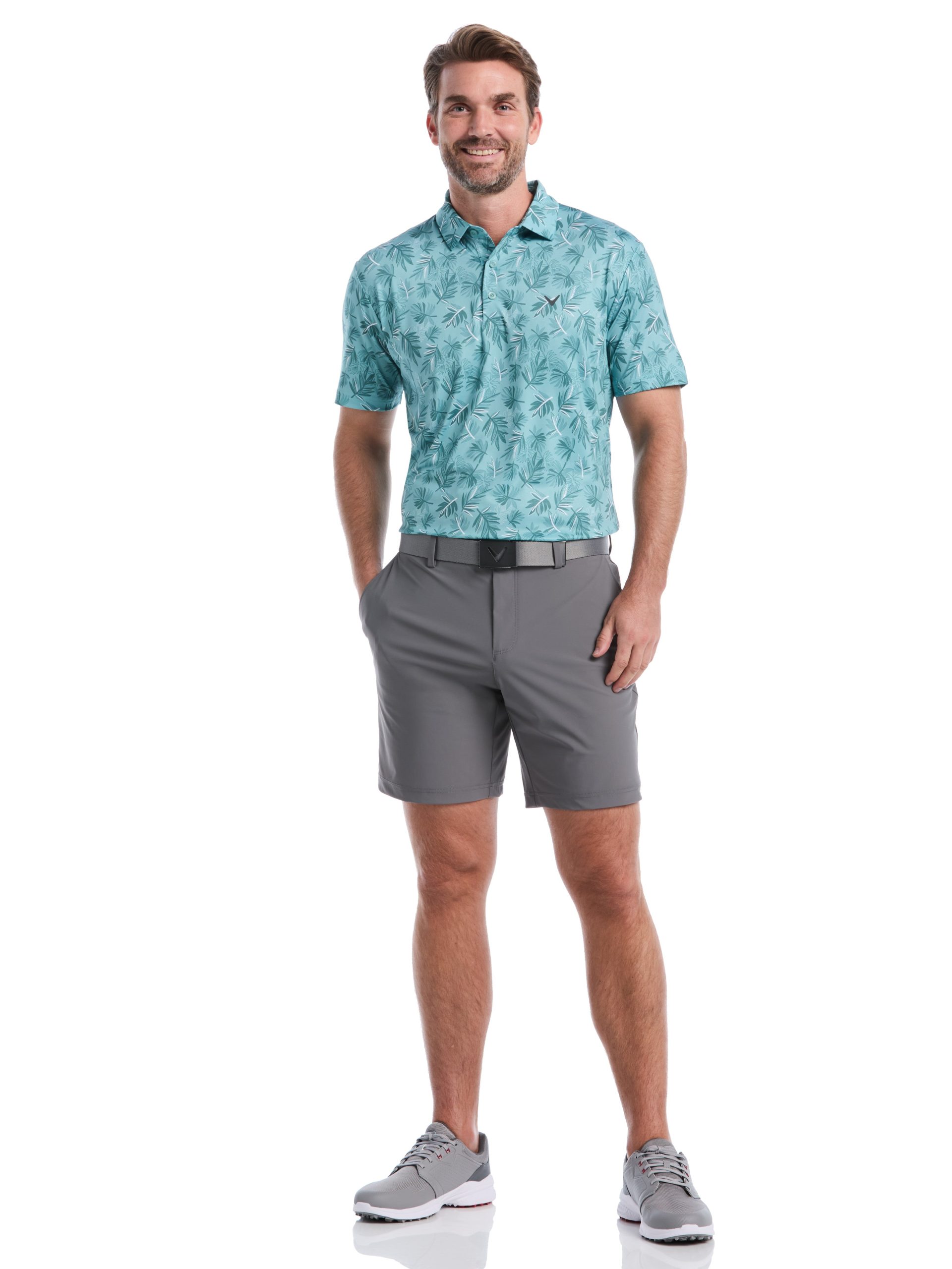 Mens Floral Polo - Image 4