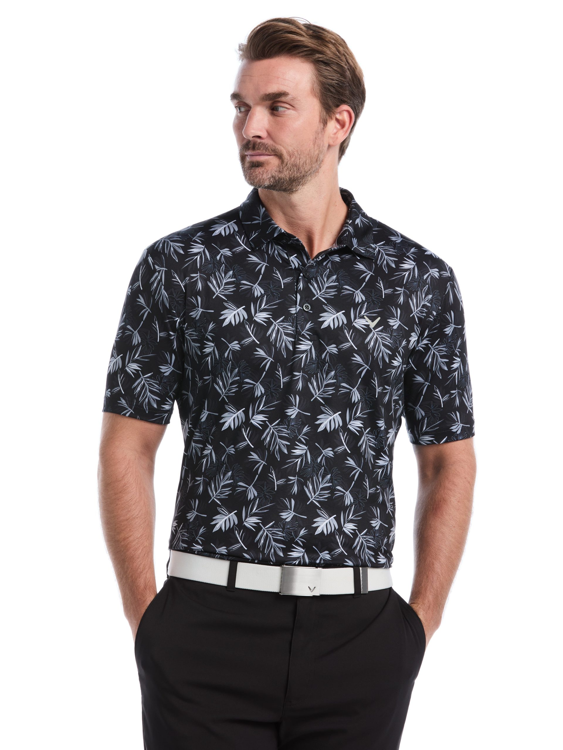Mens Floral Polo - Image 5