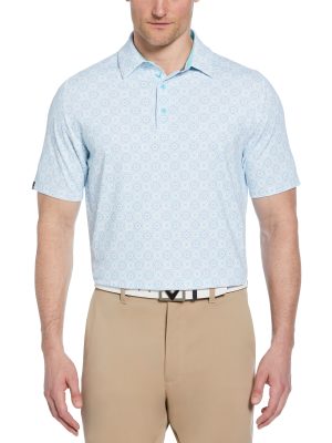 Mens Foulard Print Golf Polo