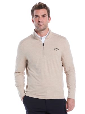 Mens Lightweight Quarter Zip Golf Pullover