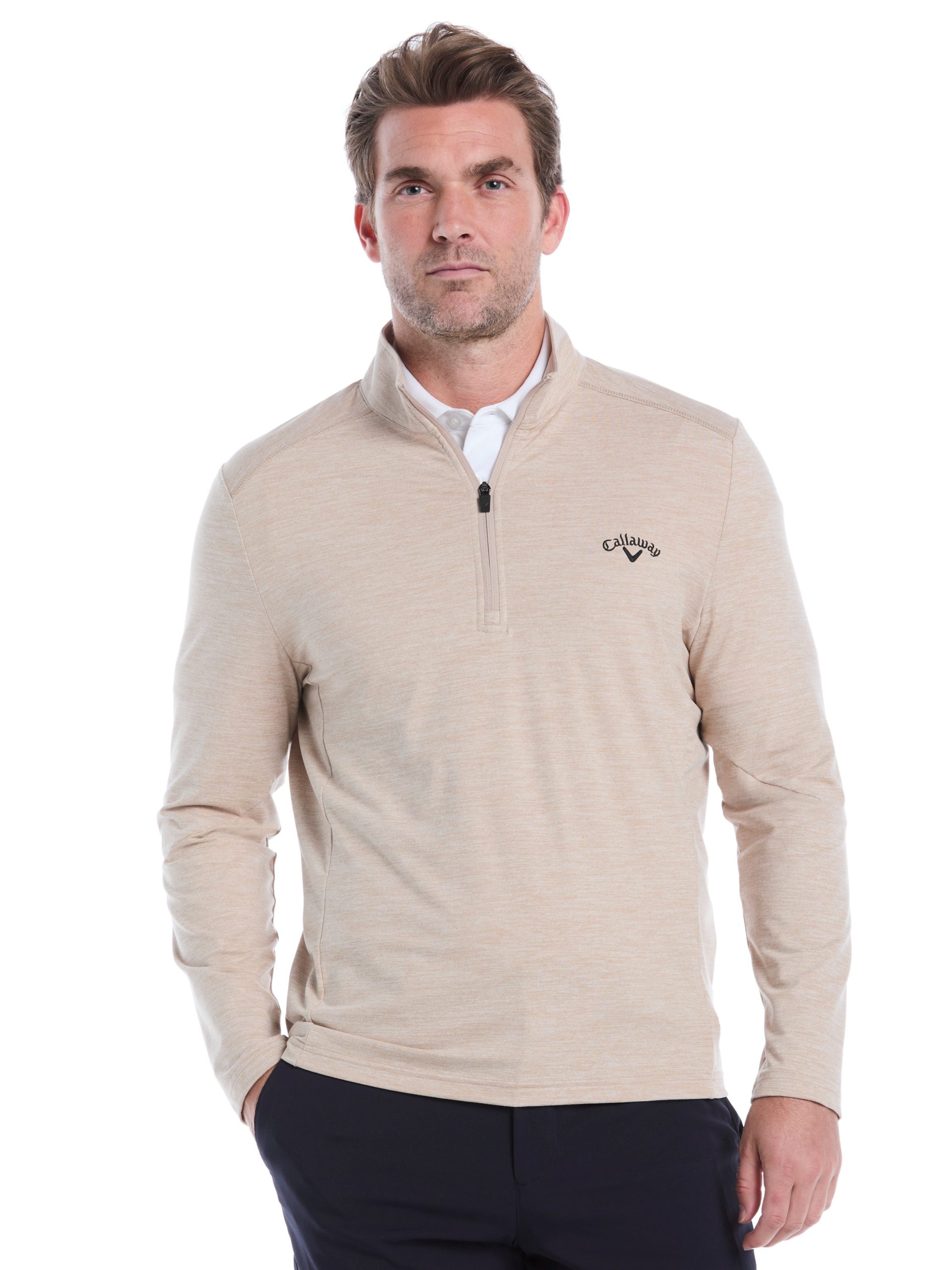 Mens Lightweight Quarter Zip Golf Pullover
