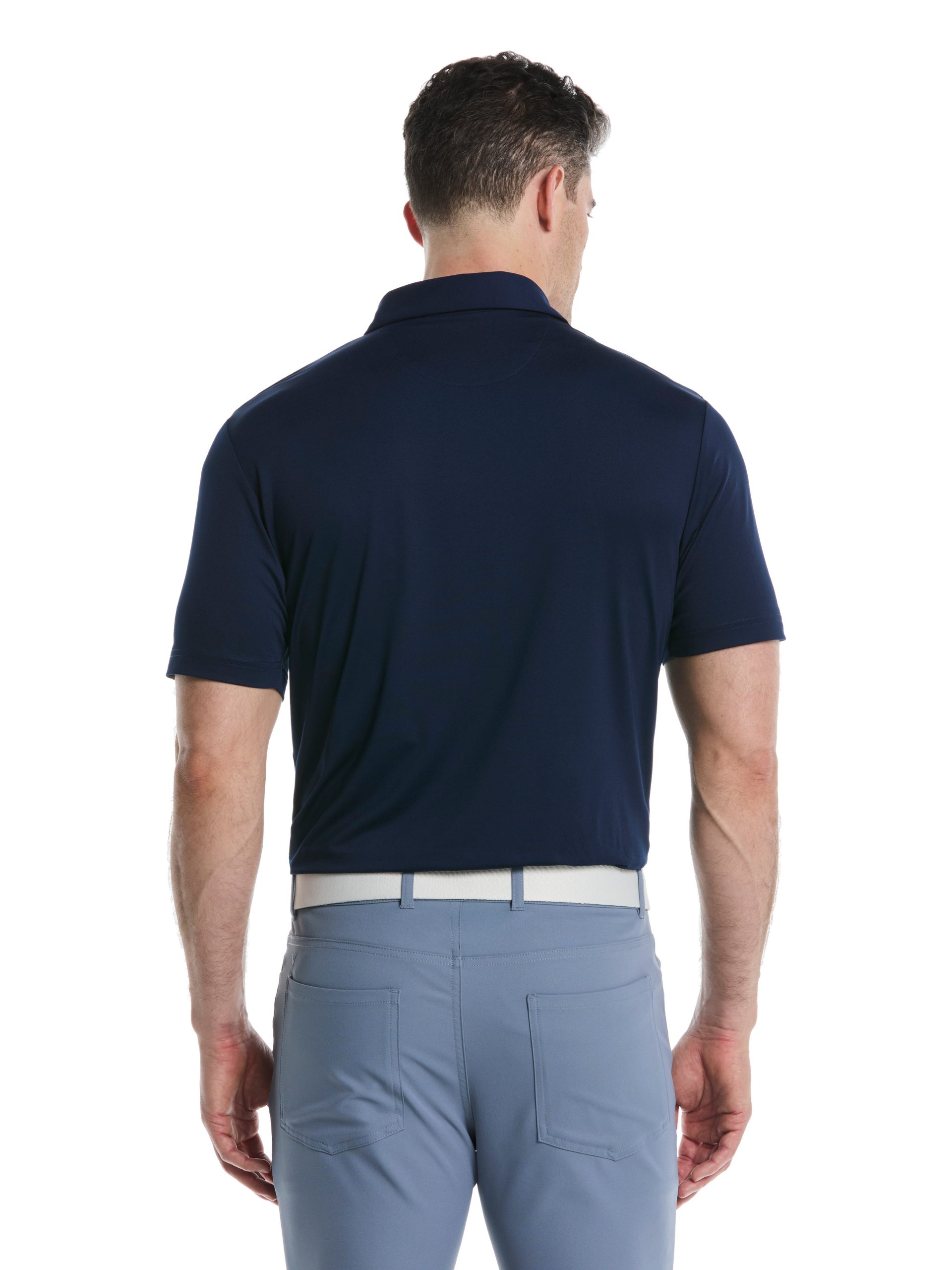 Mens Micro Hex Golf Polo Shirt - Image 10