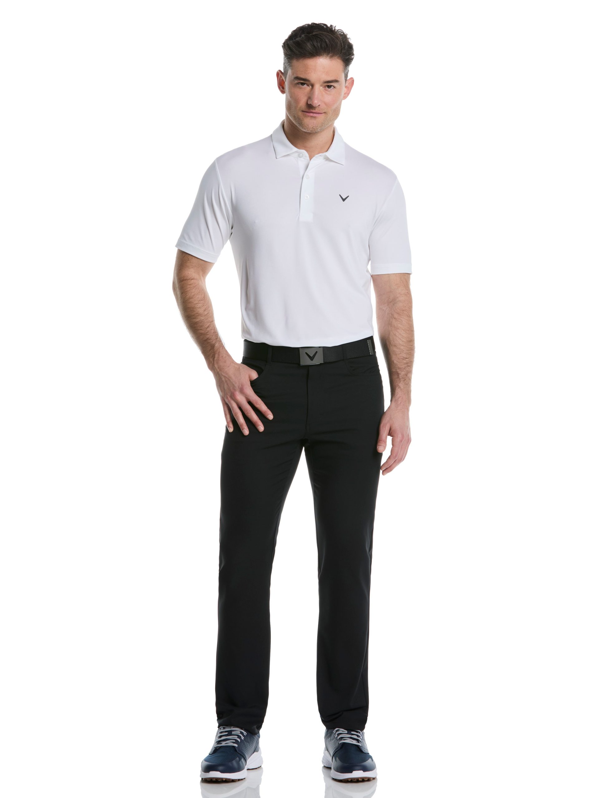 Mens Micro Hex Golf Polo Shirt - Image 16