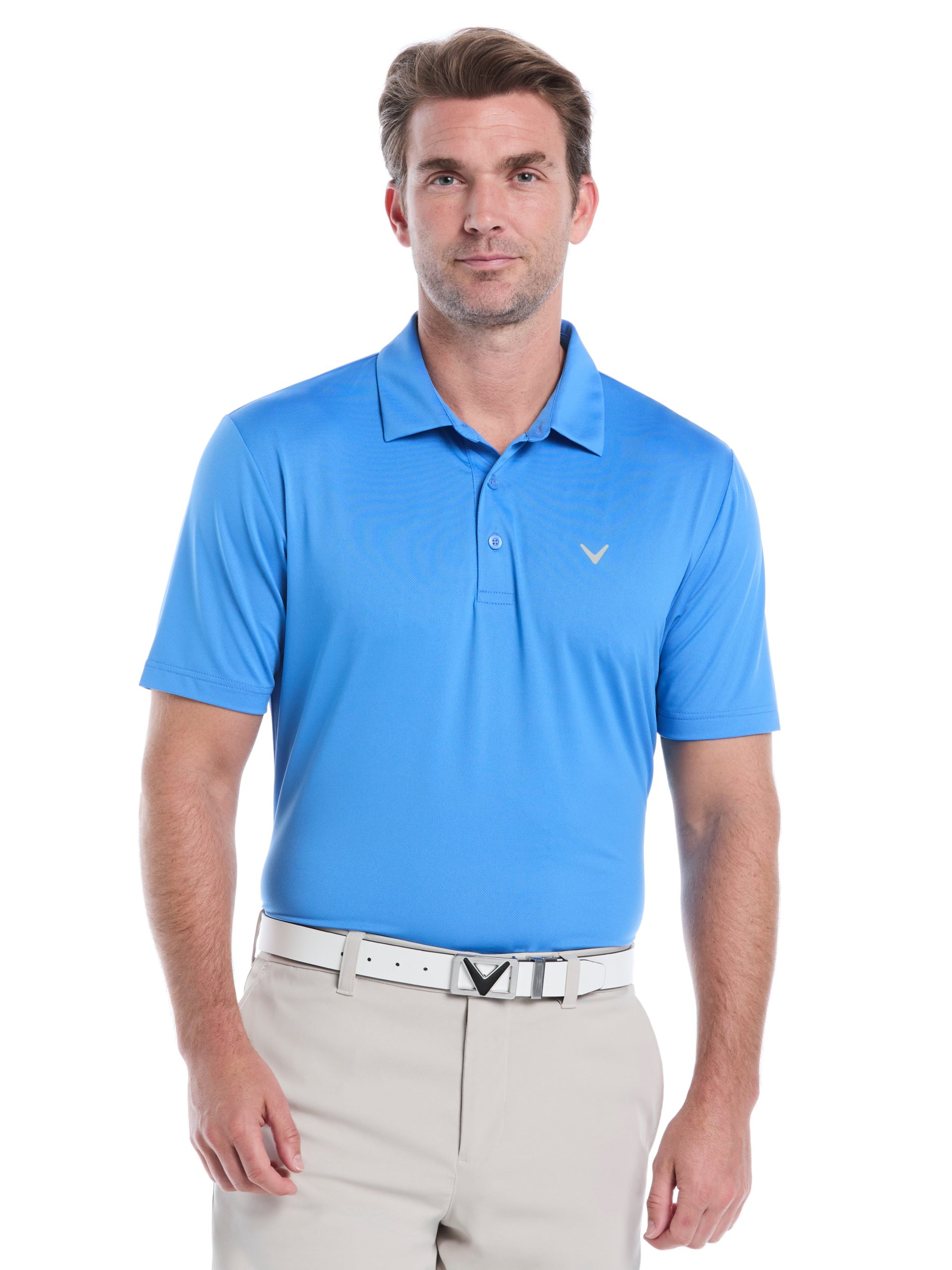Mens Micro Hex Golf Polo Shirt - Image 17