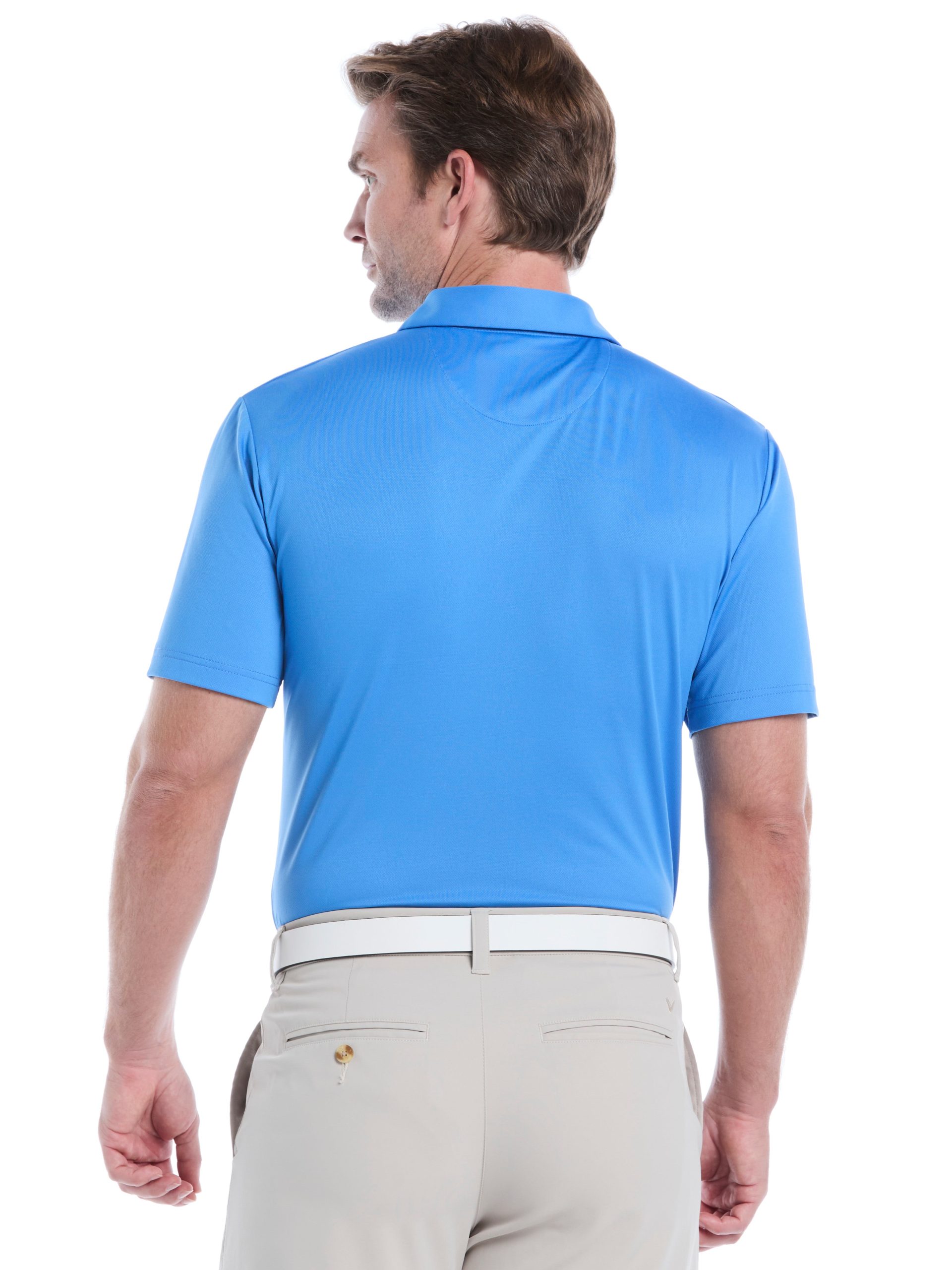 Mens Micro Hex Golf Polo Shirt - Image 18