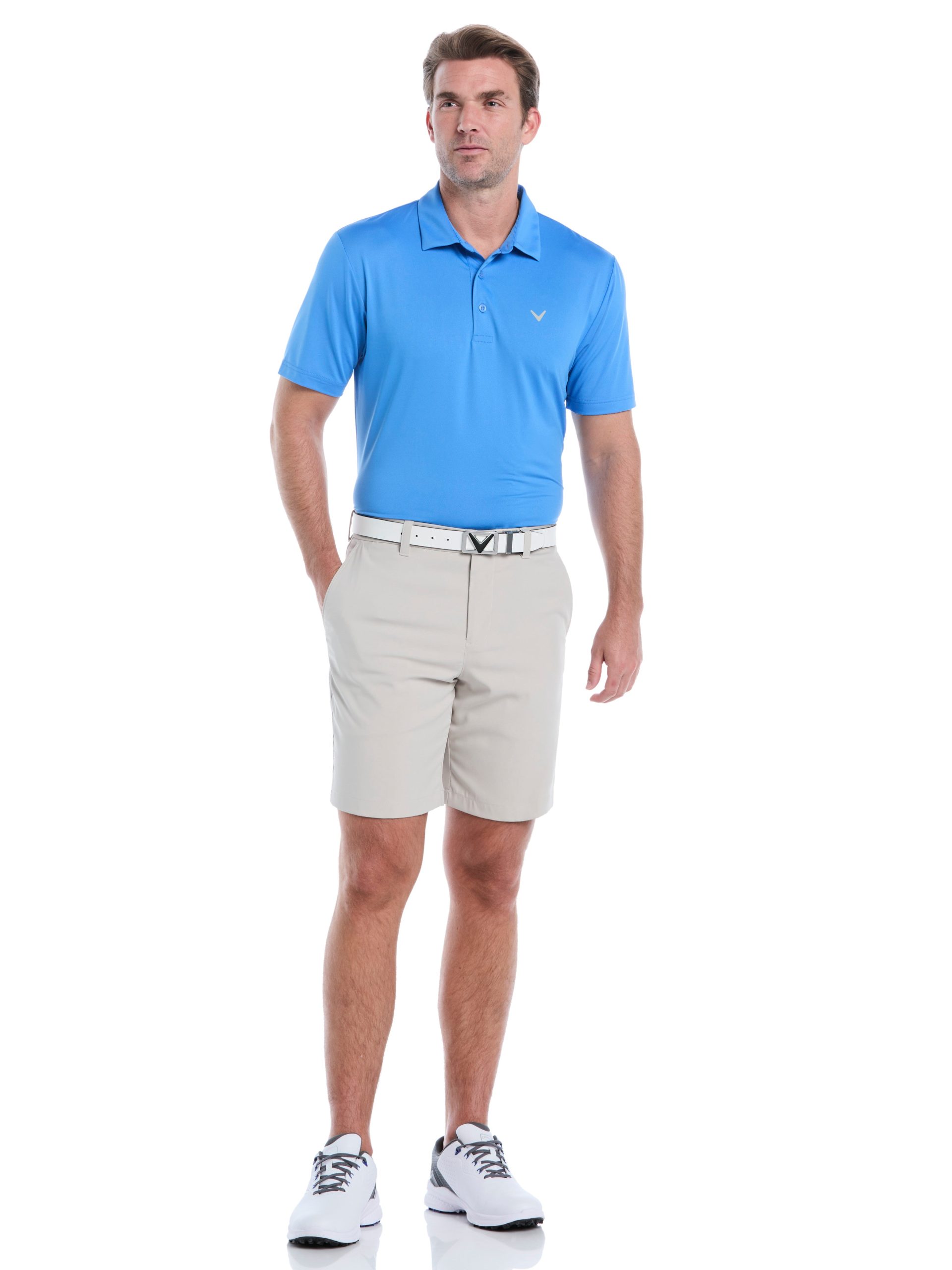 Mens Micro Hex Golf Polo Shirt - Image 21