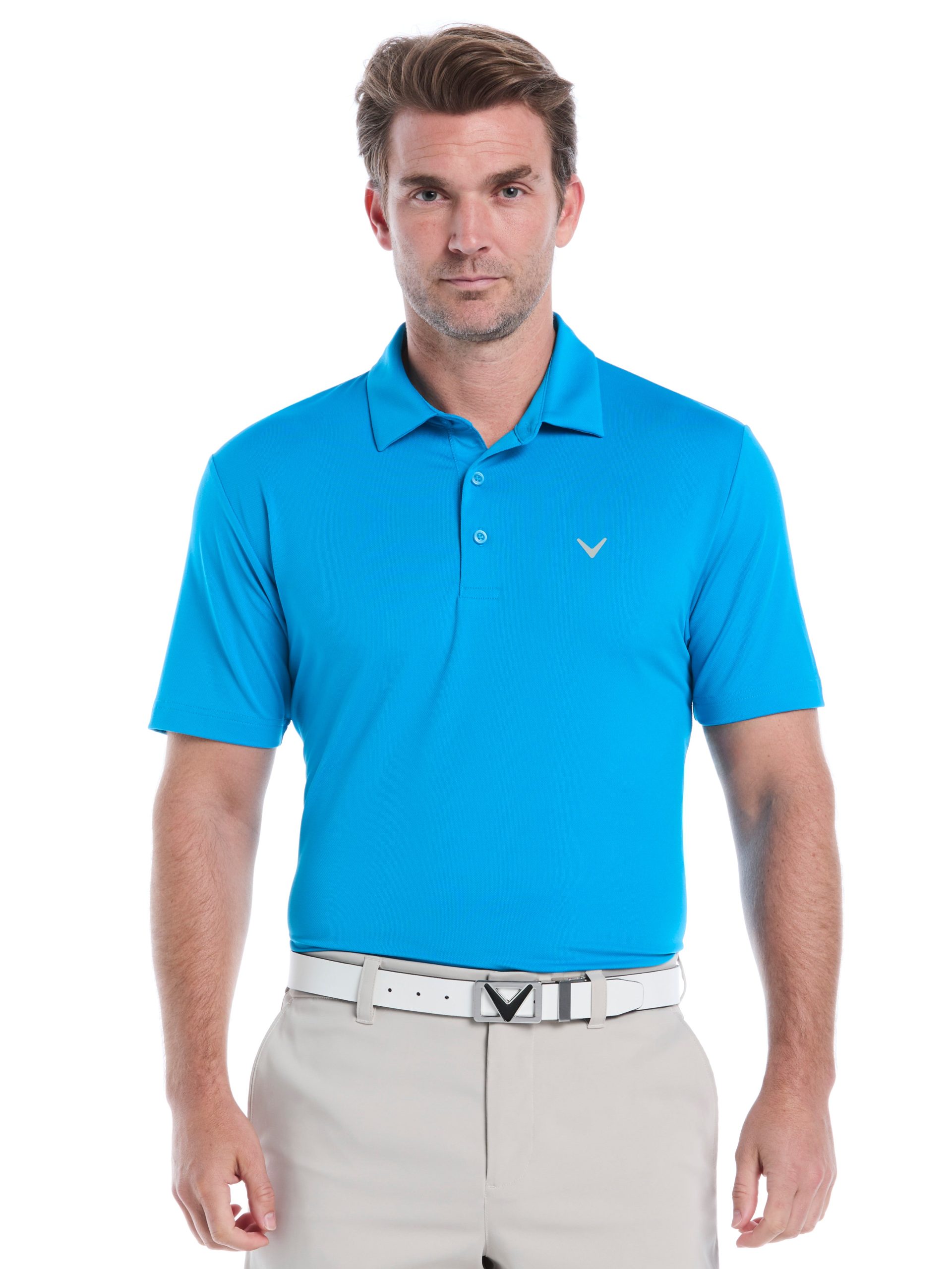 Mens Micro Hex Golf Polo Shirt - Image 22
